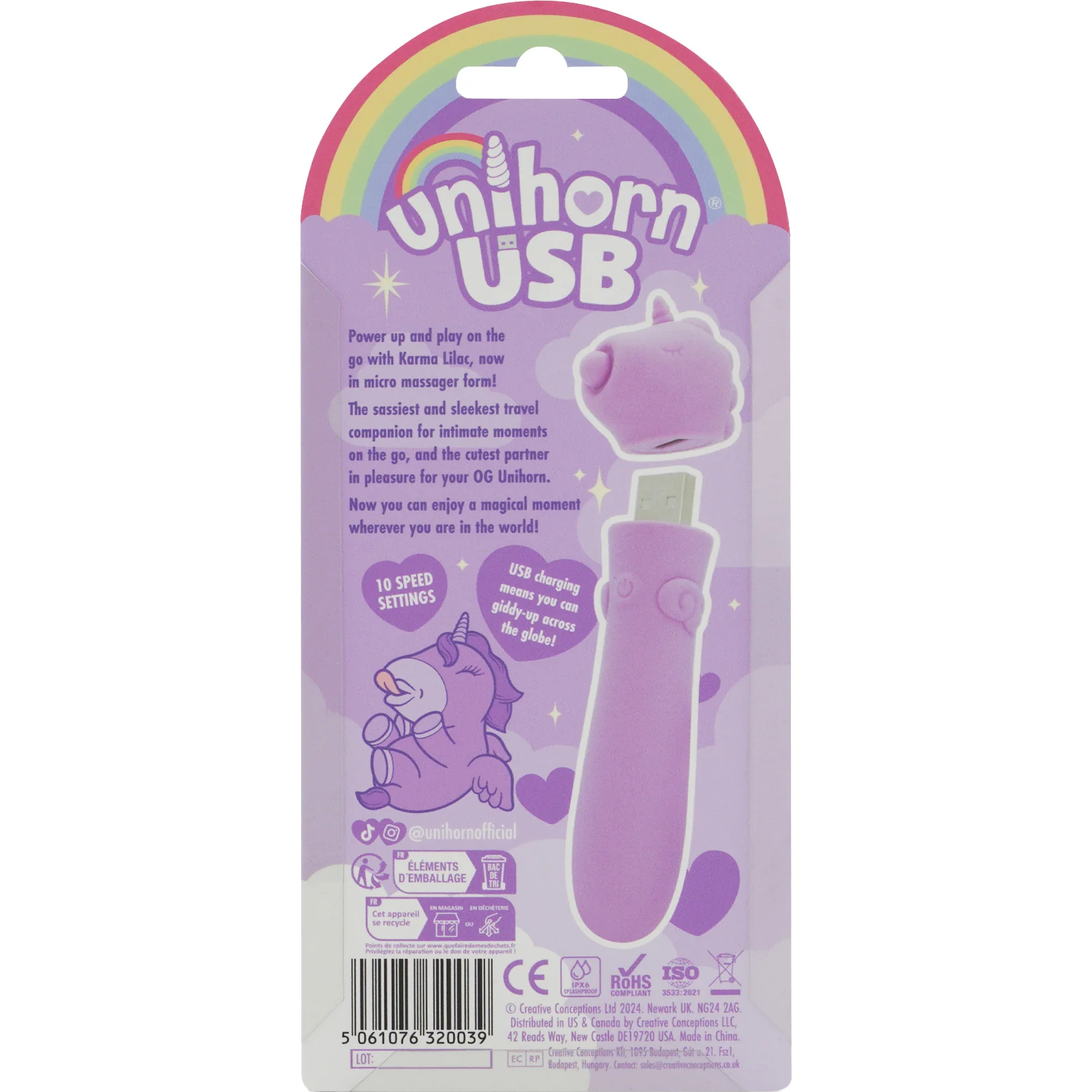 Unihorn USB Rechargeable Silicone Bullet Vibrator - Image 14