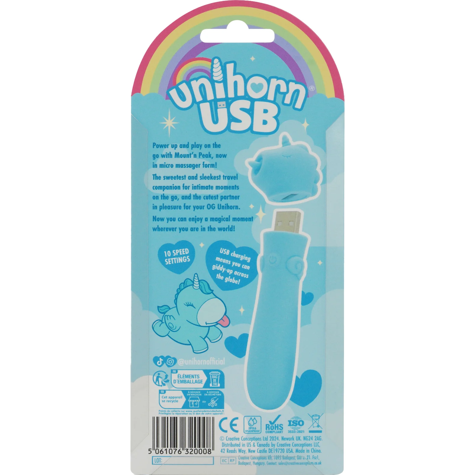 Unihorn USB Rechargeable Silicone Bullet Vibrator - Image 20