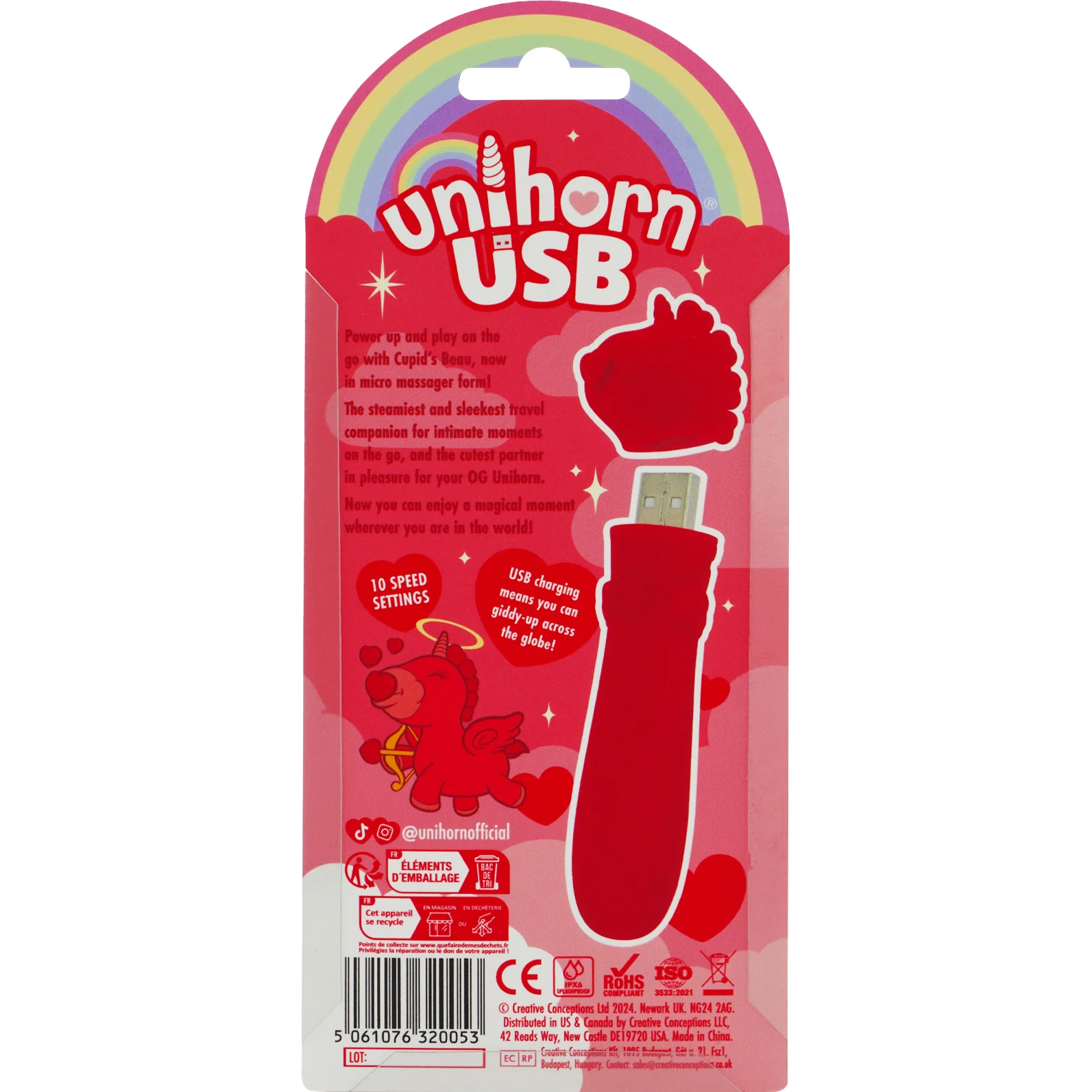Unihorn USB Rechargeable Silicone Bullet Vibrator - Image 8