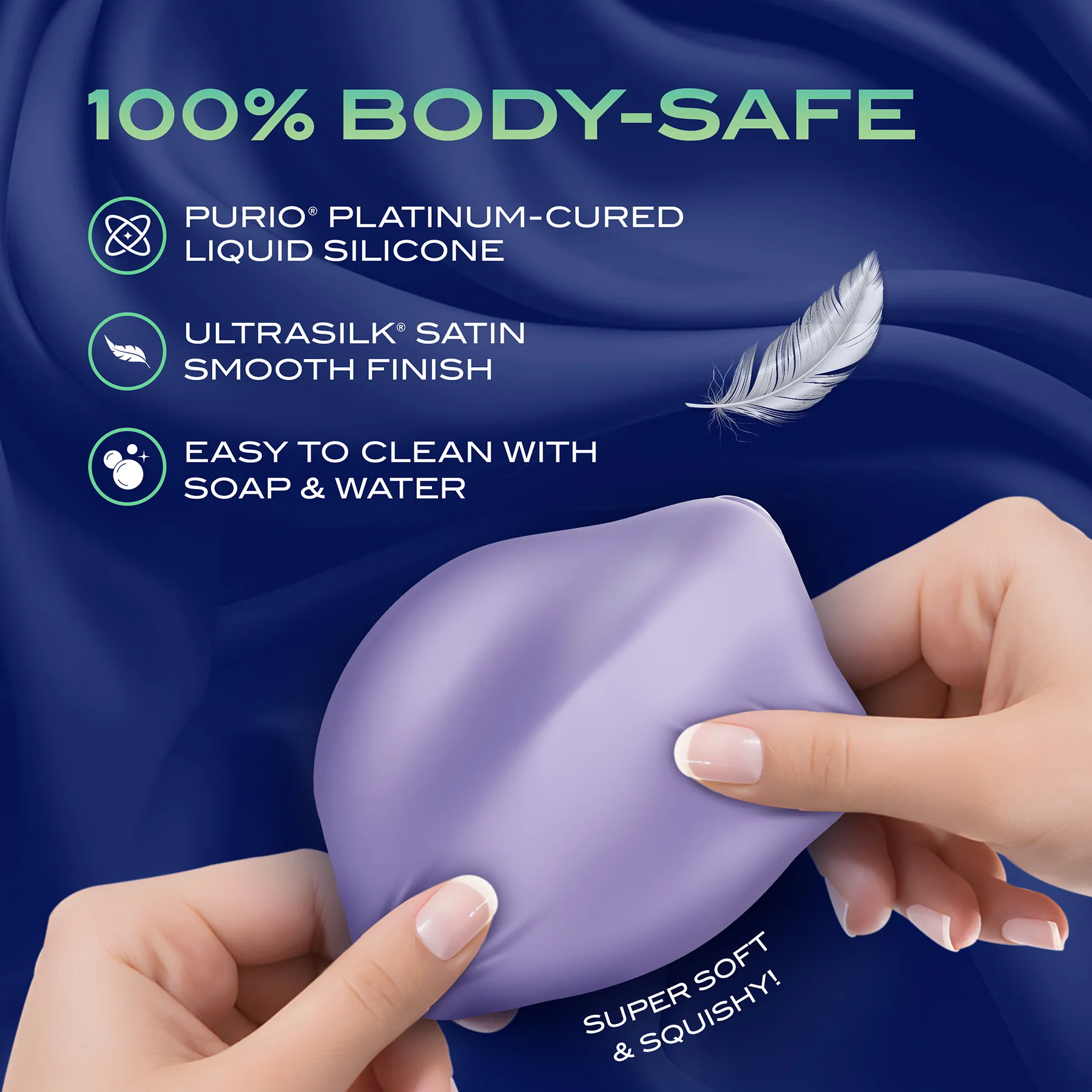 URSELF™ Pulse Pad Double Sided Vibrating Silicone Grinder With Remote - Image 12