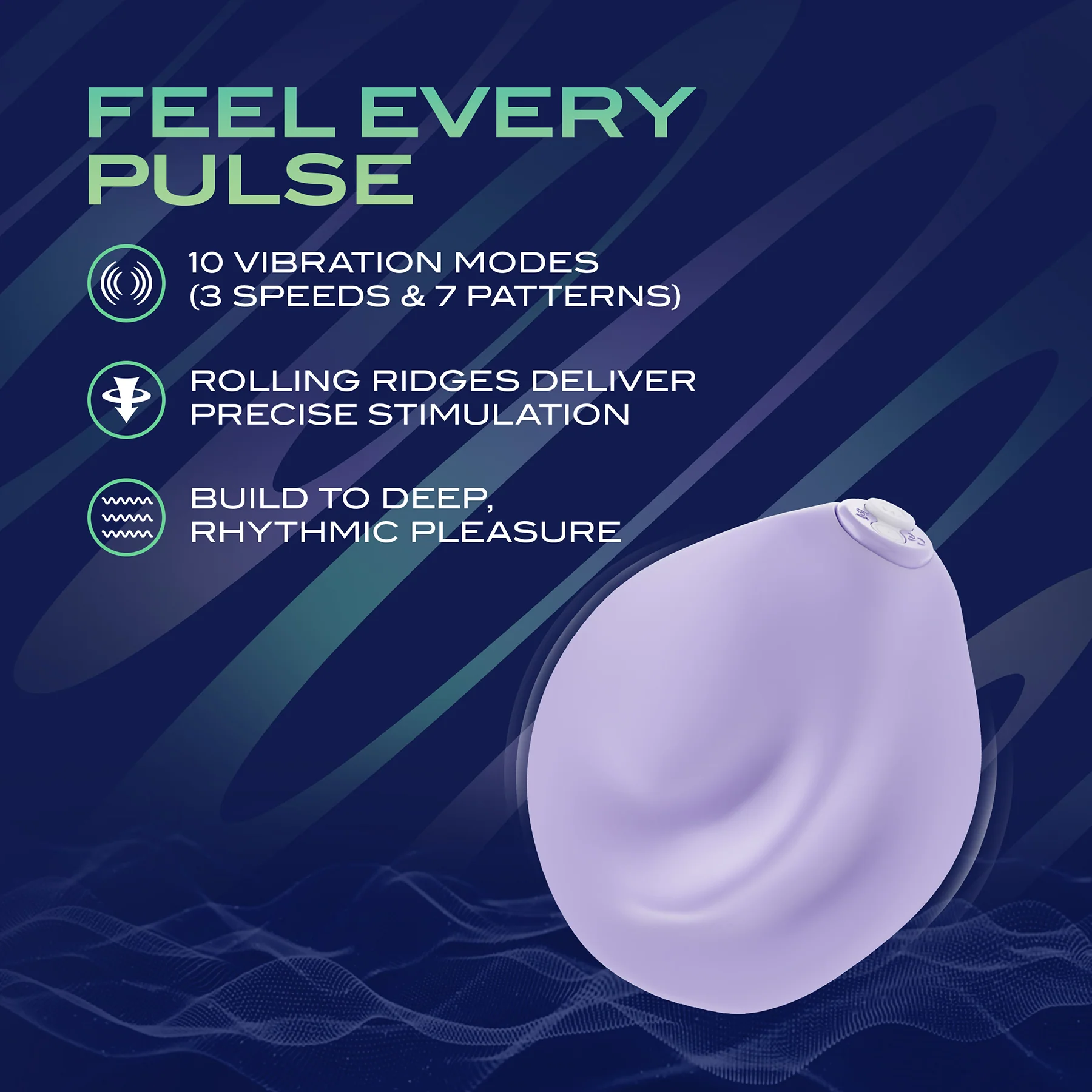 URSELF™ Pulse Pad Double Sided Vibrating Silicone Grinder With Remote - Image 2