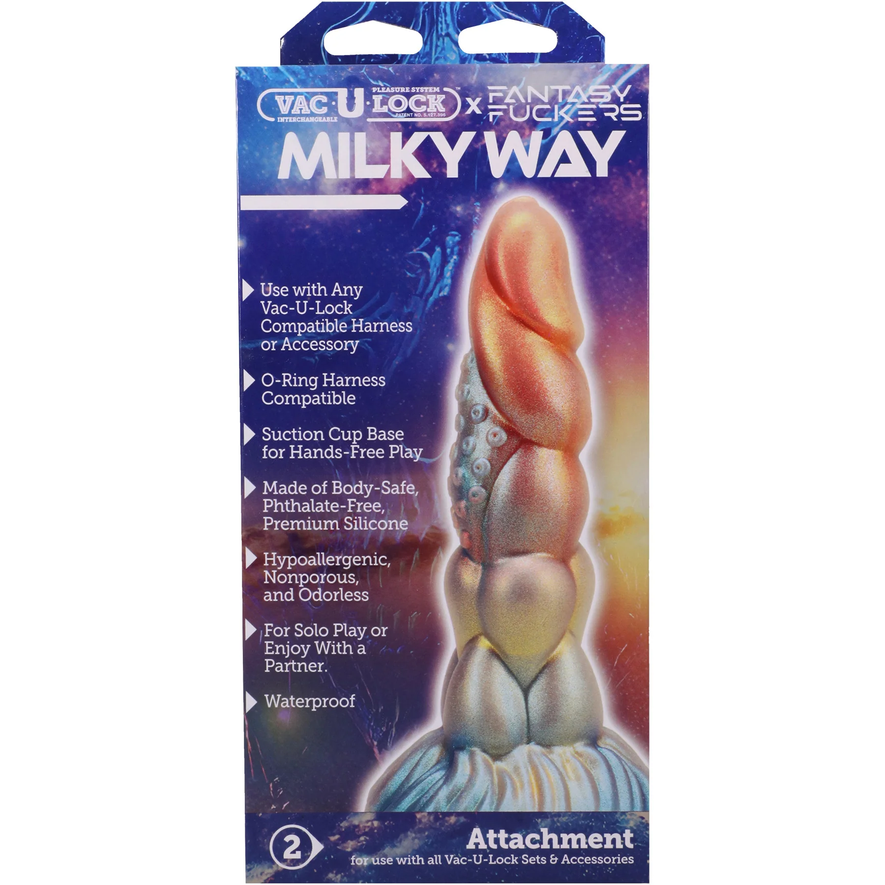 Vac-U-Lock X Fantasy Fuckers Milky Way 8" Silicone Dildo - Image 5
