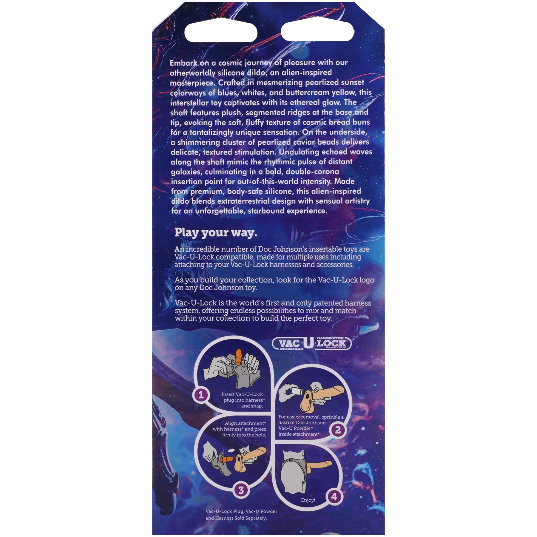 Vac-U-Lock X Fantasy Fuckers Milky Way 8" Silicone Dildo - Image 6