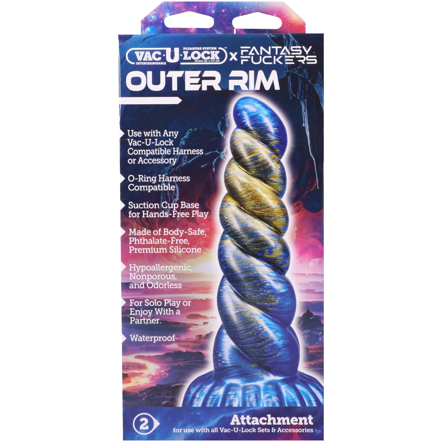 Vac-U-Lock X Fantasy Fuckers Outer Rim 8.5" Silicone Dildo - Image 4