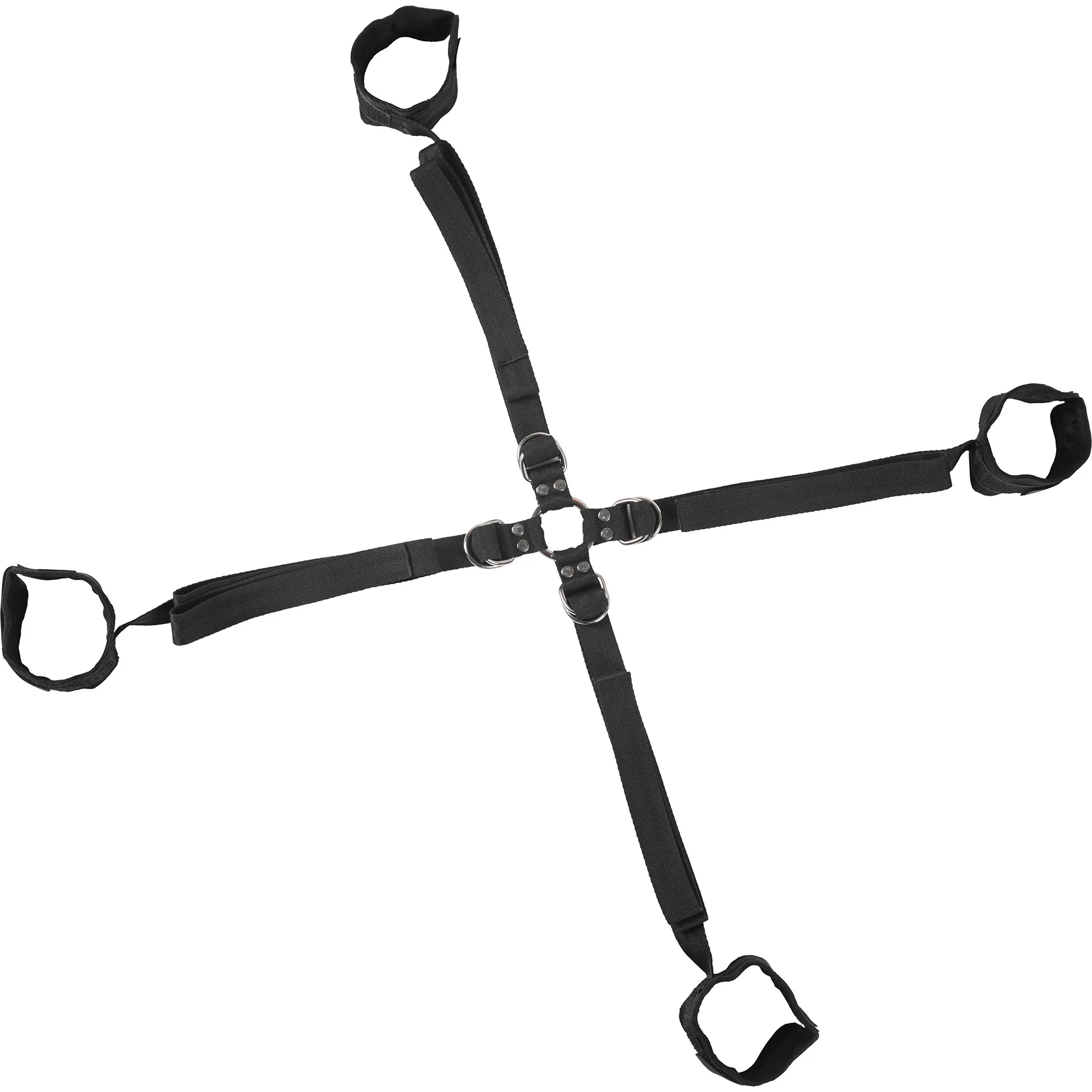 Velvet Noir Adjustable Hog Tie & Cuff Set By Sportsheets - Image 3