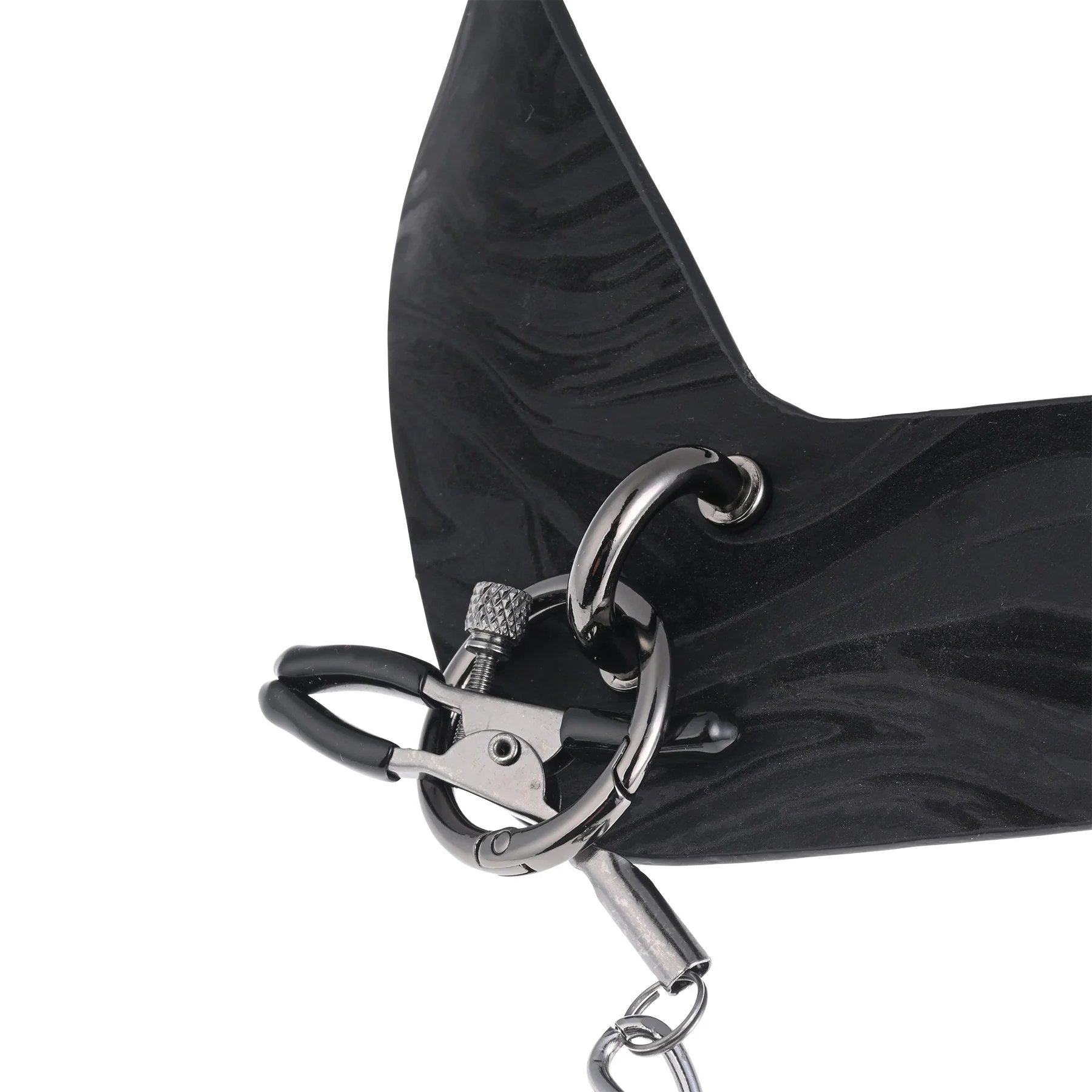 Velvet Noir Collar With Removable Nipple Clamps By Sportsheets - Image 13