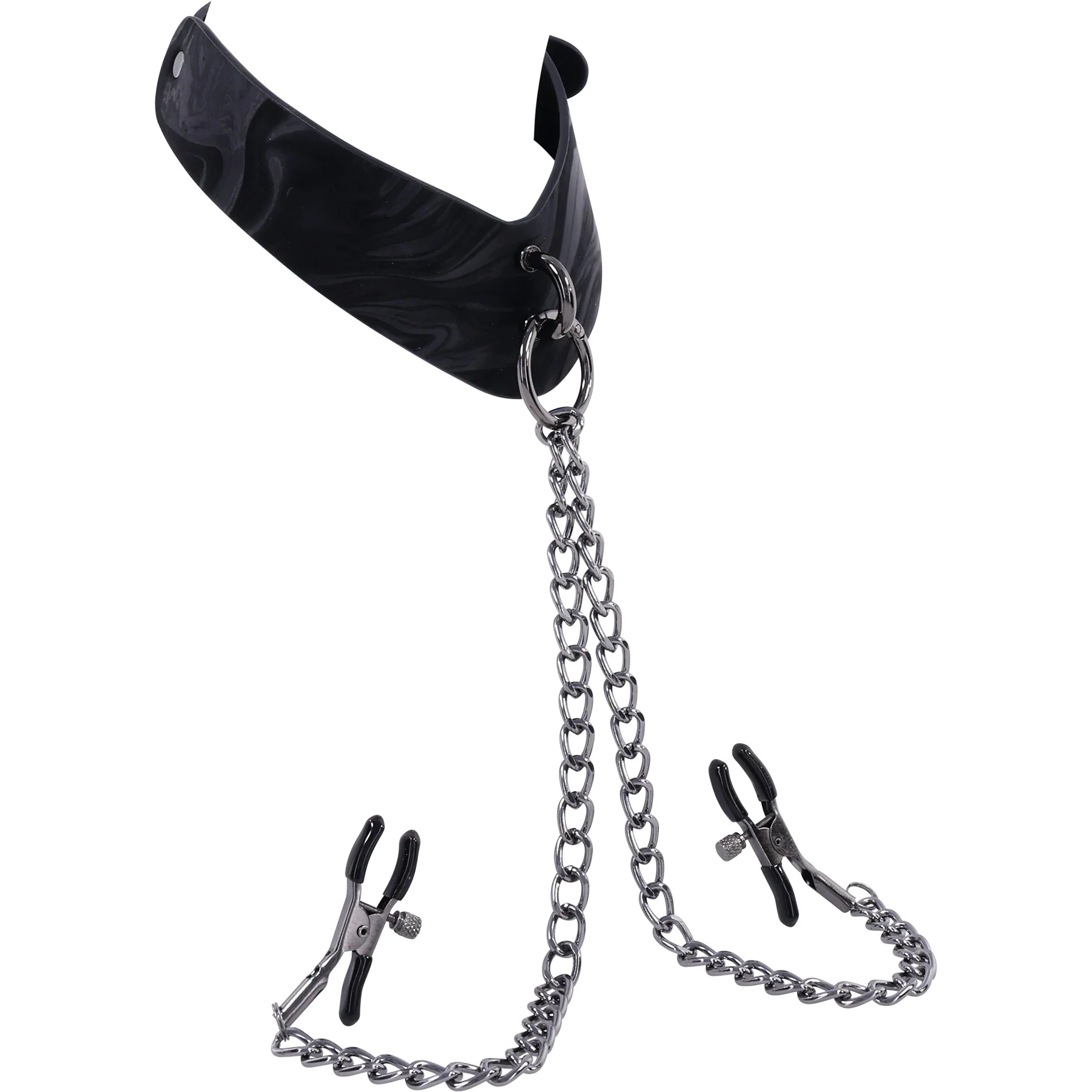 Velvet Noir Collar With Removable Nipple Clamps By Sportsheets - Image 6