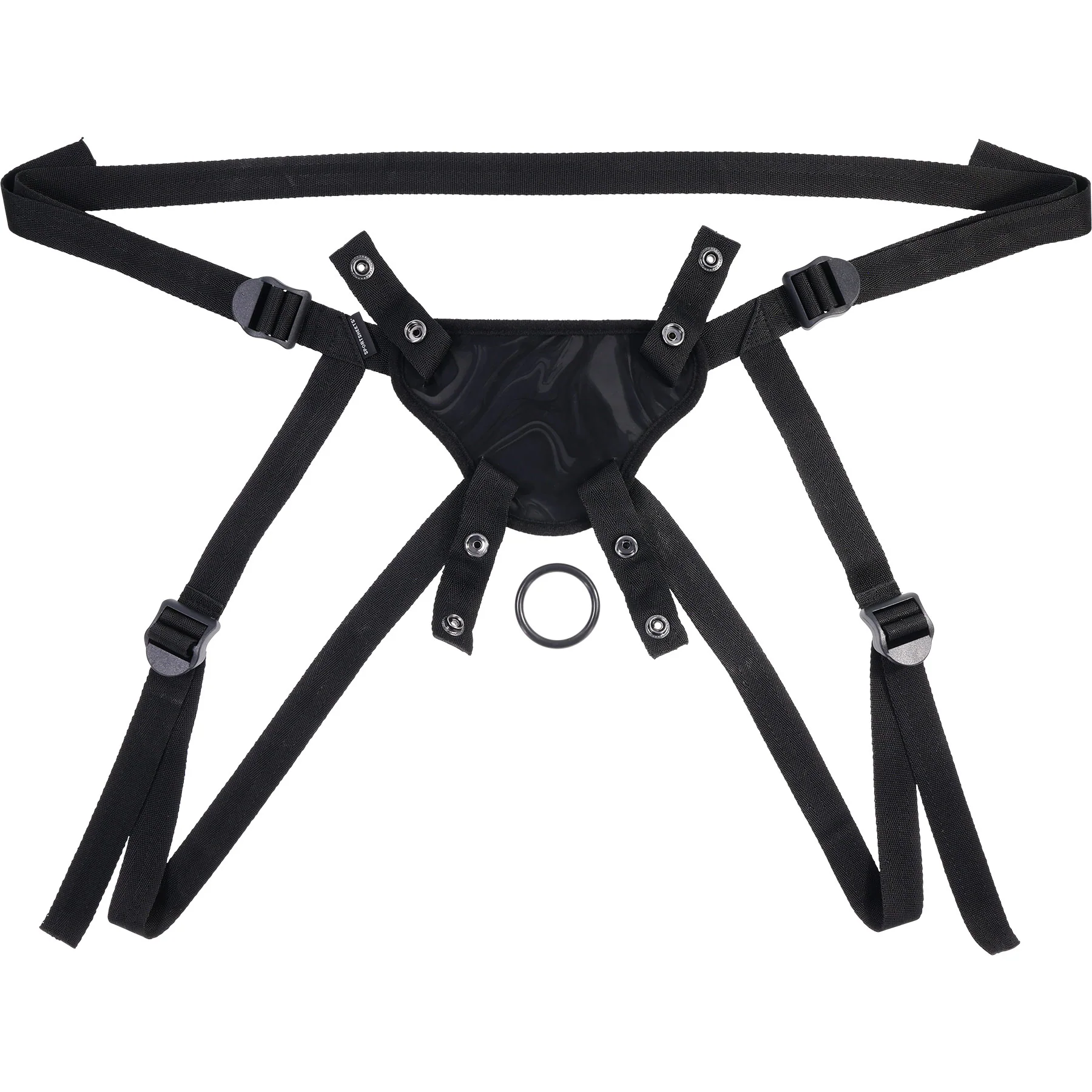 Velvet Noir Faux Leather Strap On Harness By Sportsheets - Image 12