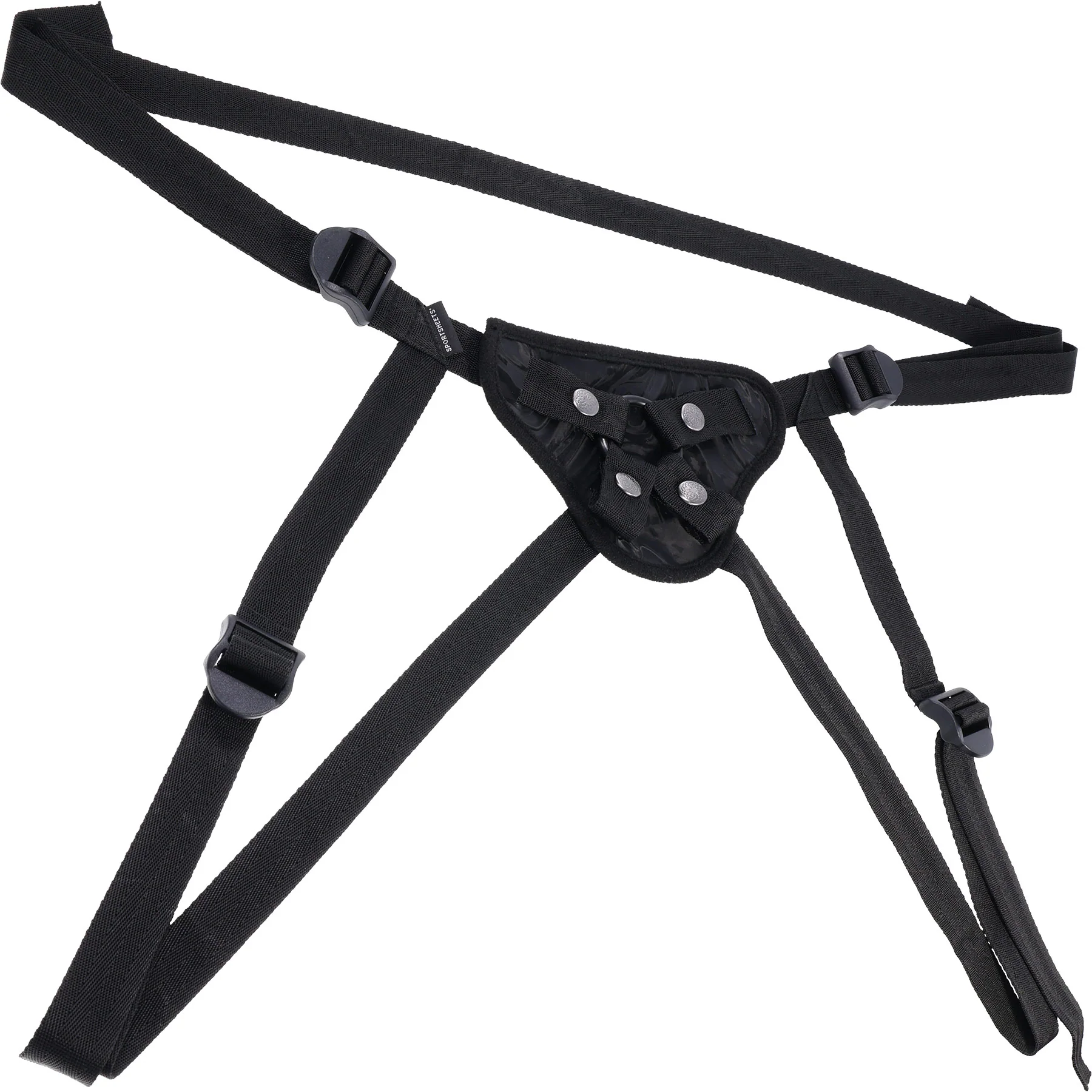 Velvet Noir Faux Leather Strap On Harness By Sportsheets - Image 13