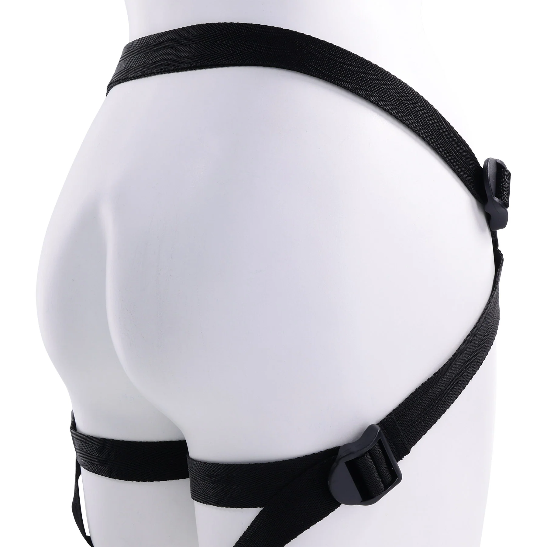 Velvet Noir Faux Leather Strap On Harness By Sportsheets - Image 6