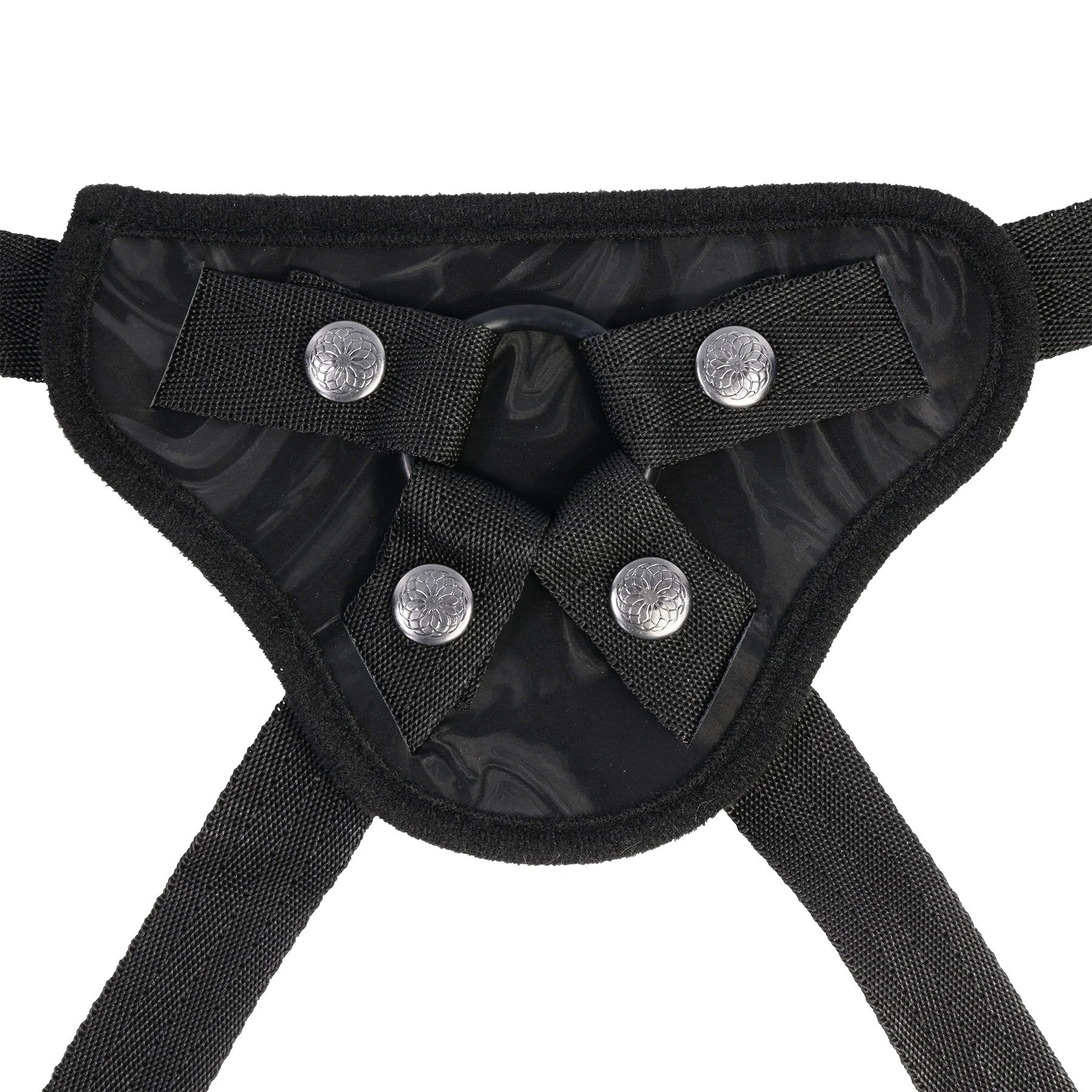 Velvet Noir Faux Leather Strap On Harness By Sportsheets - Image 7