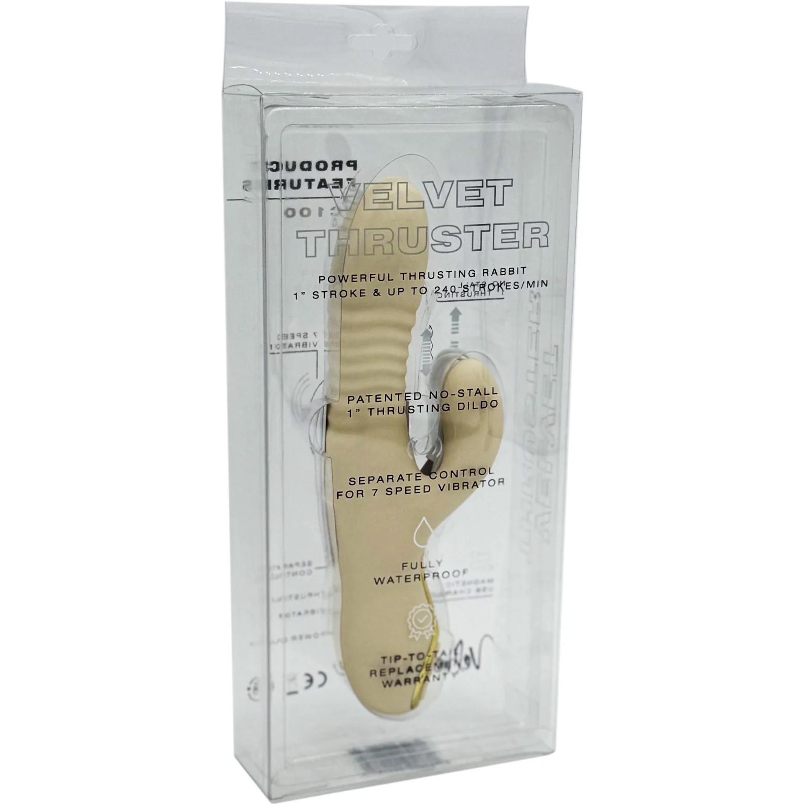 Velvet Thruster VC100 Rabbit Thrusting Dual Stimulation Silicone Vibrator - Image 8