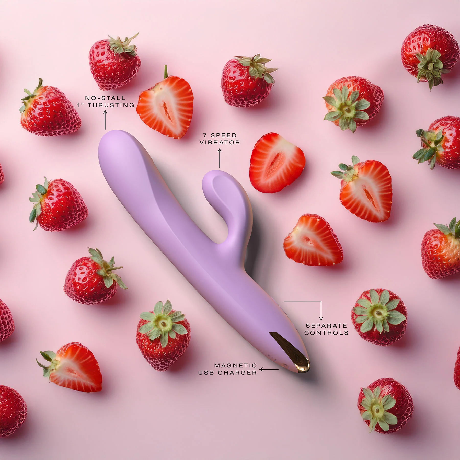 Velvet Thruster VL100 Rabbit Thrusting Dual Stimulation Silicone Vibrator - Image 2