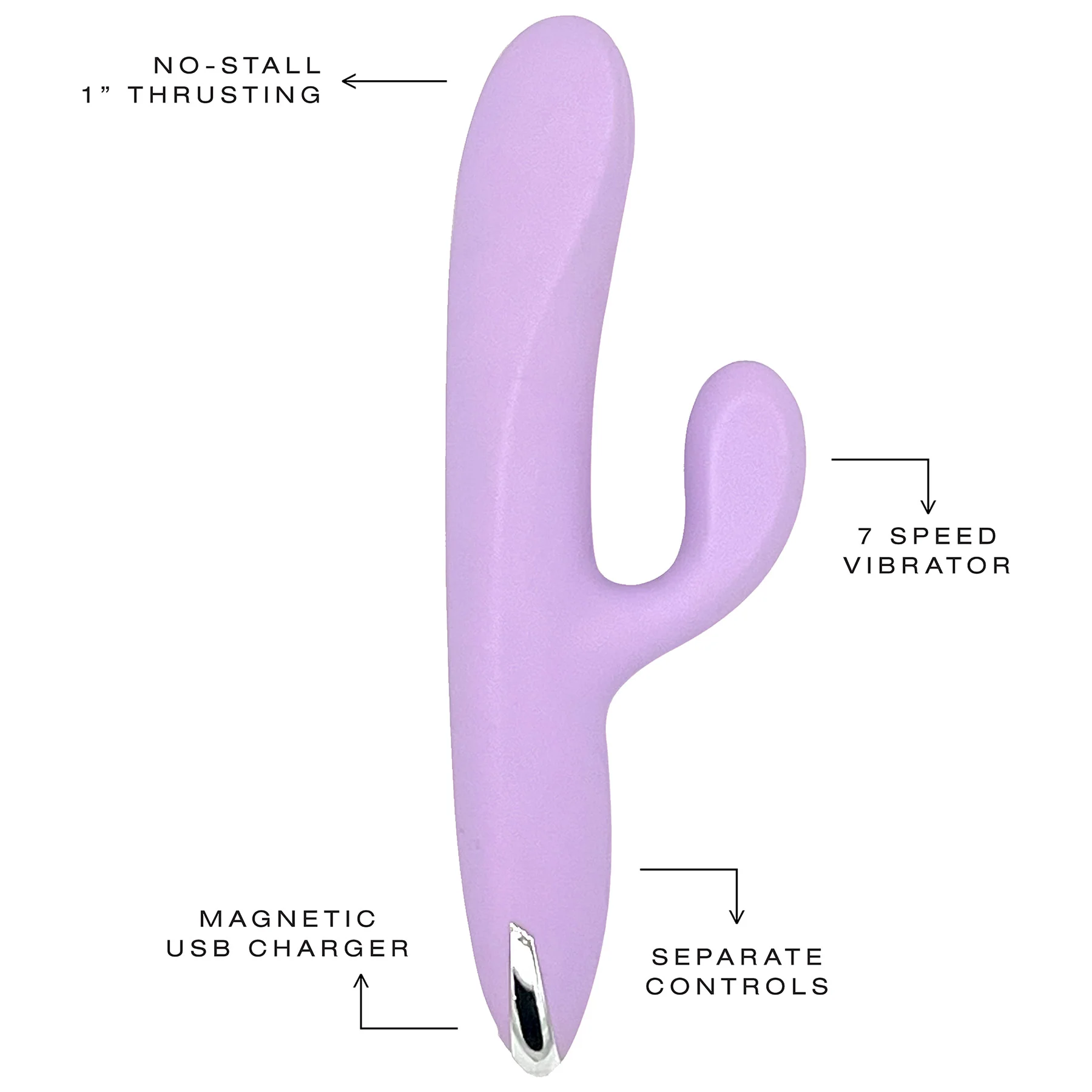 Velvet Thruster VL100 Rabbit Thrusting Dual Stimulation Silicone Vibrator - Image 7