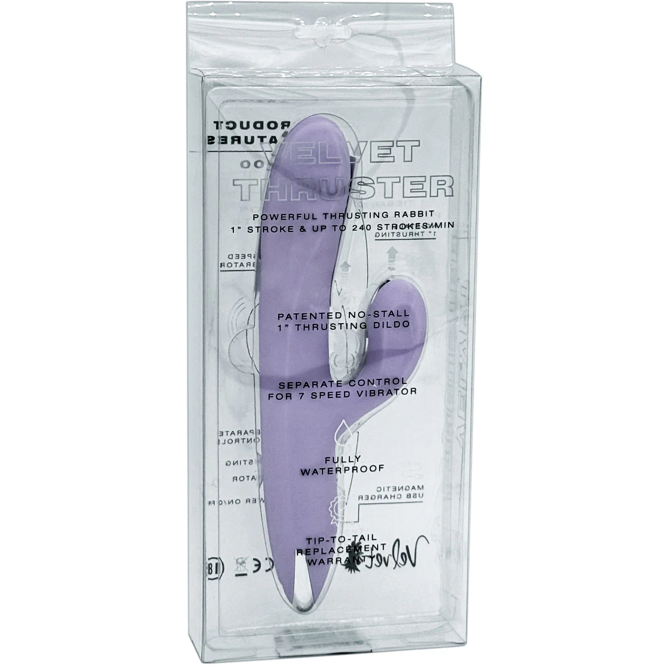 Velvet Thruster VL100 Rabbit Thrusting Dual Stimulation Silicone Vibrator - Image 8