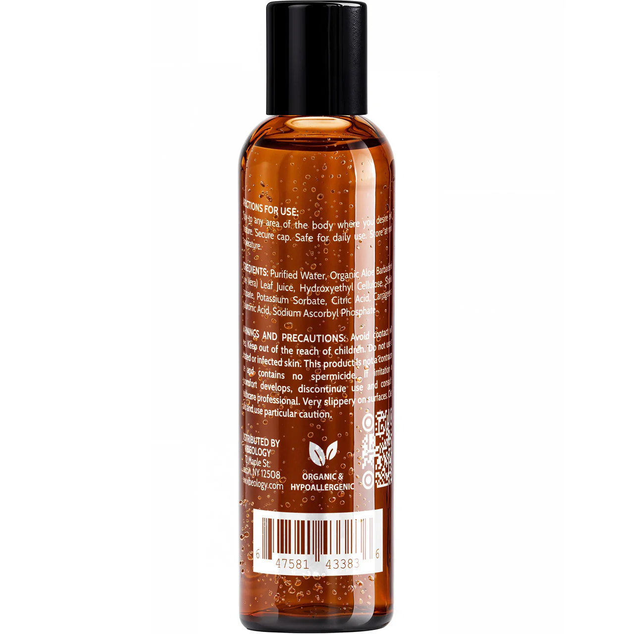 Vibeology Pure Organic Aloe & Water-Based Personal Lubricant - Image 5