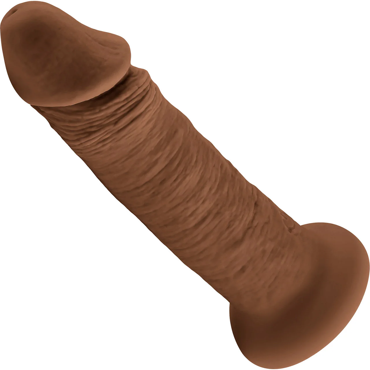 Vibrating Rechargeable Waterproof 6" Silicone Suction Cup Dildo By Evolved Novelties - Caramel - Image 2