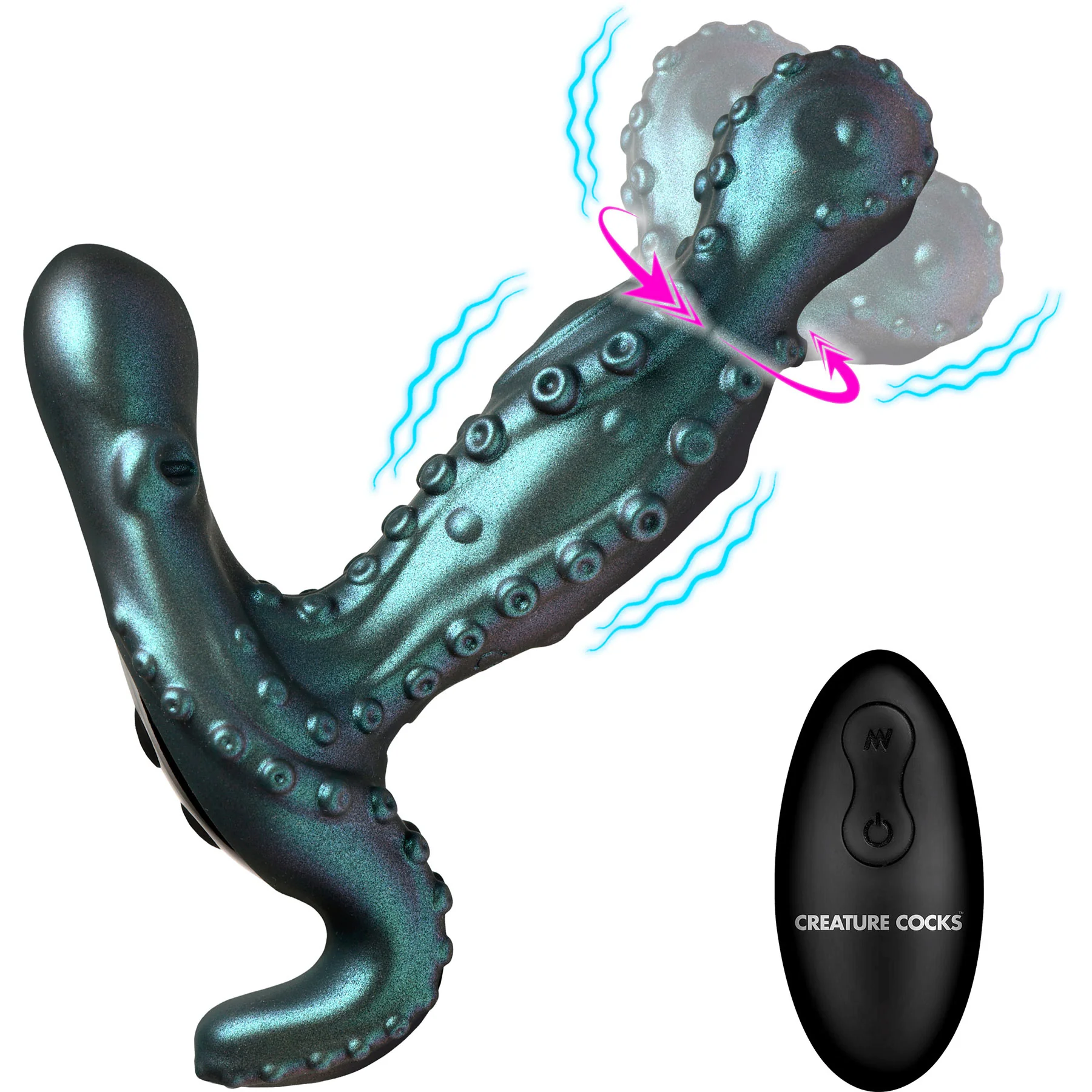 Octoprobe Gyrating Silicone Prostate Vibrator With Remote By Creature Cocks - Image 3