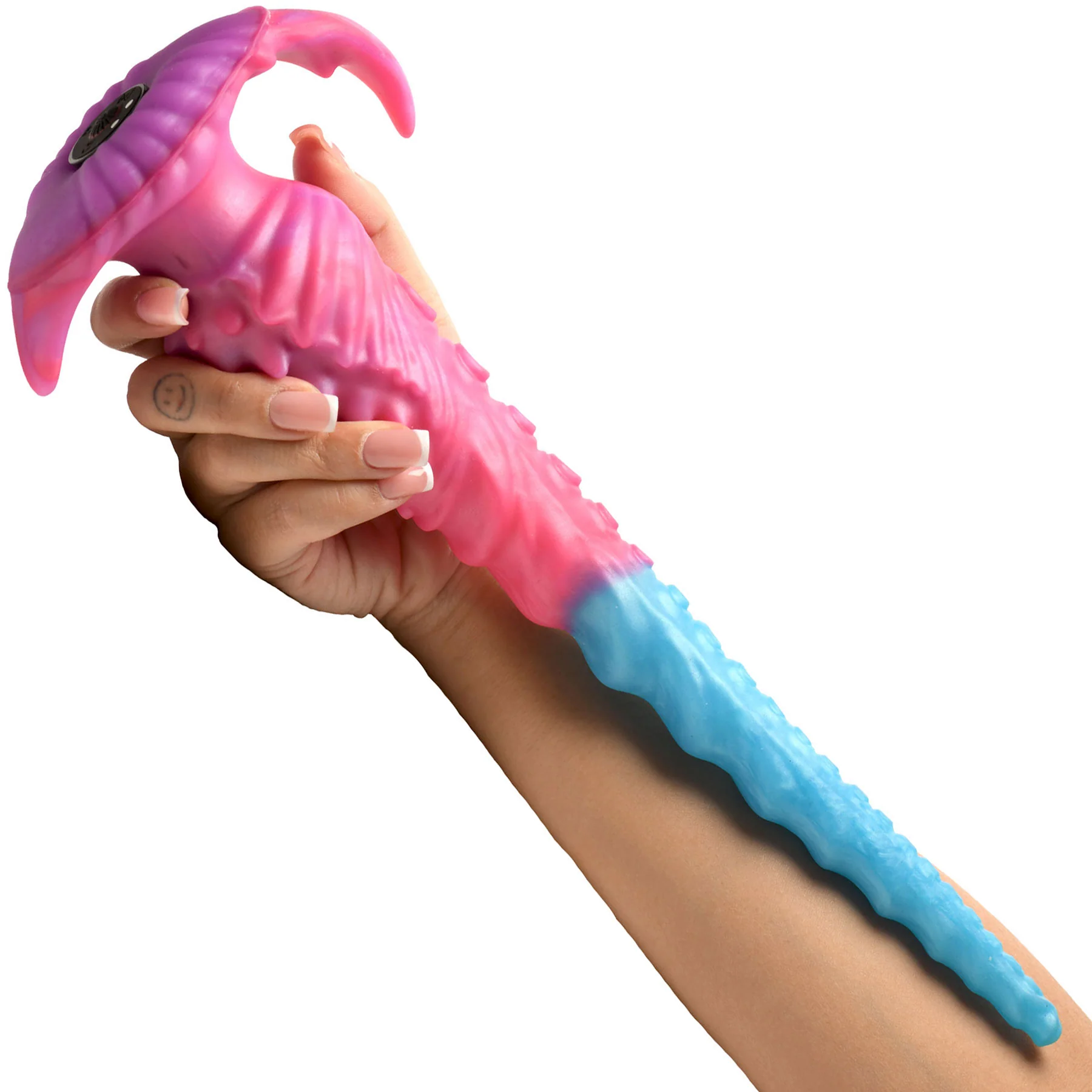 Vibropus 13" Vibrating Rechargeable Silicone Anal Dildo With Remote By Creature Cocks - Image 3