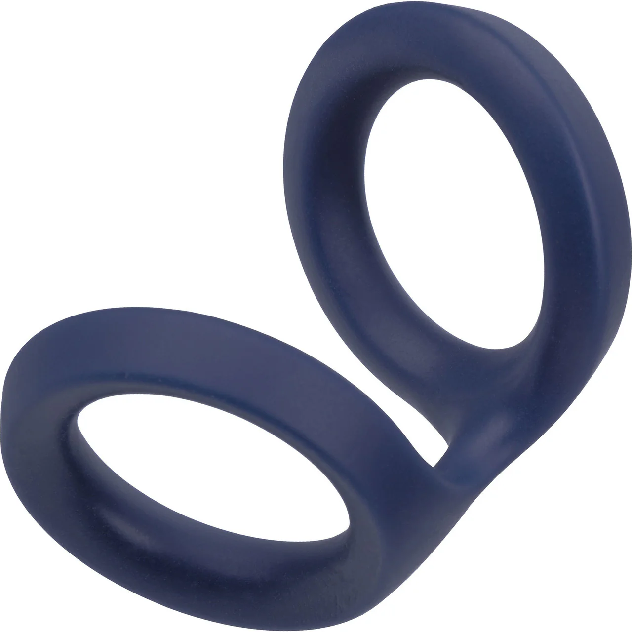 Viceroy Dual Ring Ultra-Soft Silicone Cock Ring By CalExotics - Blue - Image 3