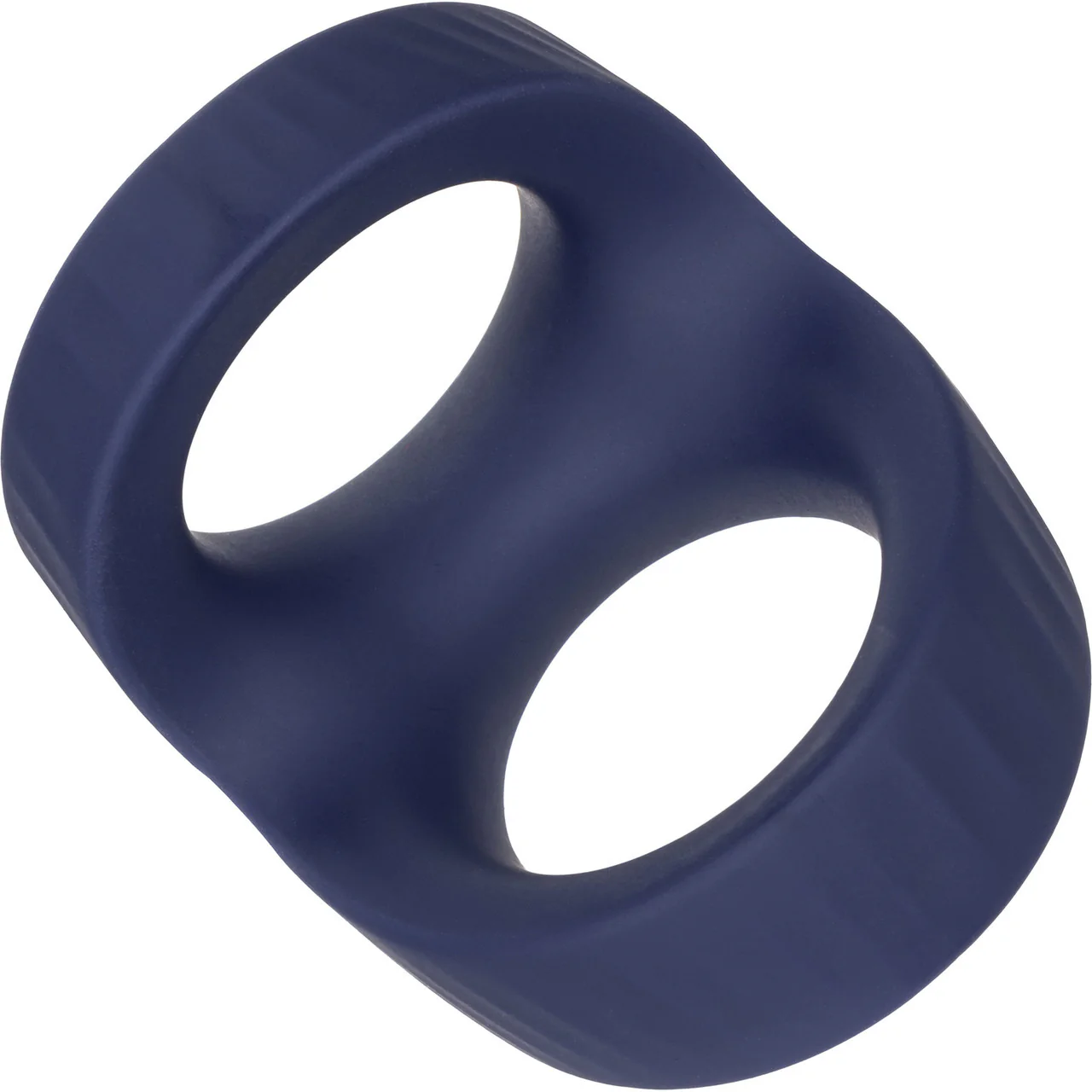 Viceroy Max Dual Ring Ultra-Soft Silicone Cock Ring By CalExotics - Blue - Image 6