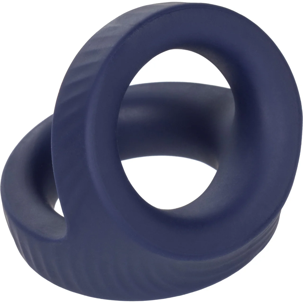 Viceroy Max Dual Ring Ultra-Soft Silicone Cock Ring By CalExotics - Blue - Image 7