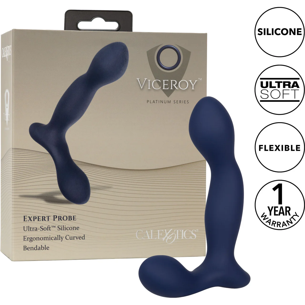 Viceroy Platinum Series Expert Silicone Anal Probe By CalExotics - Blue - Image 13