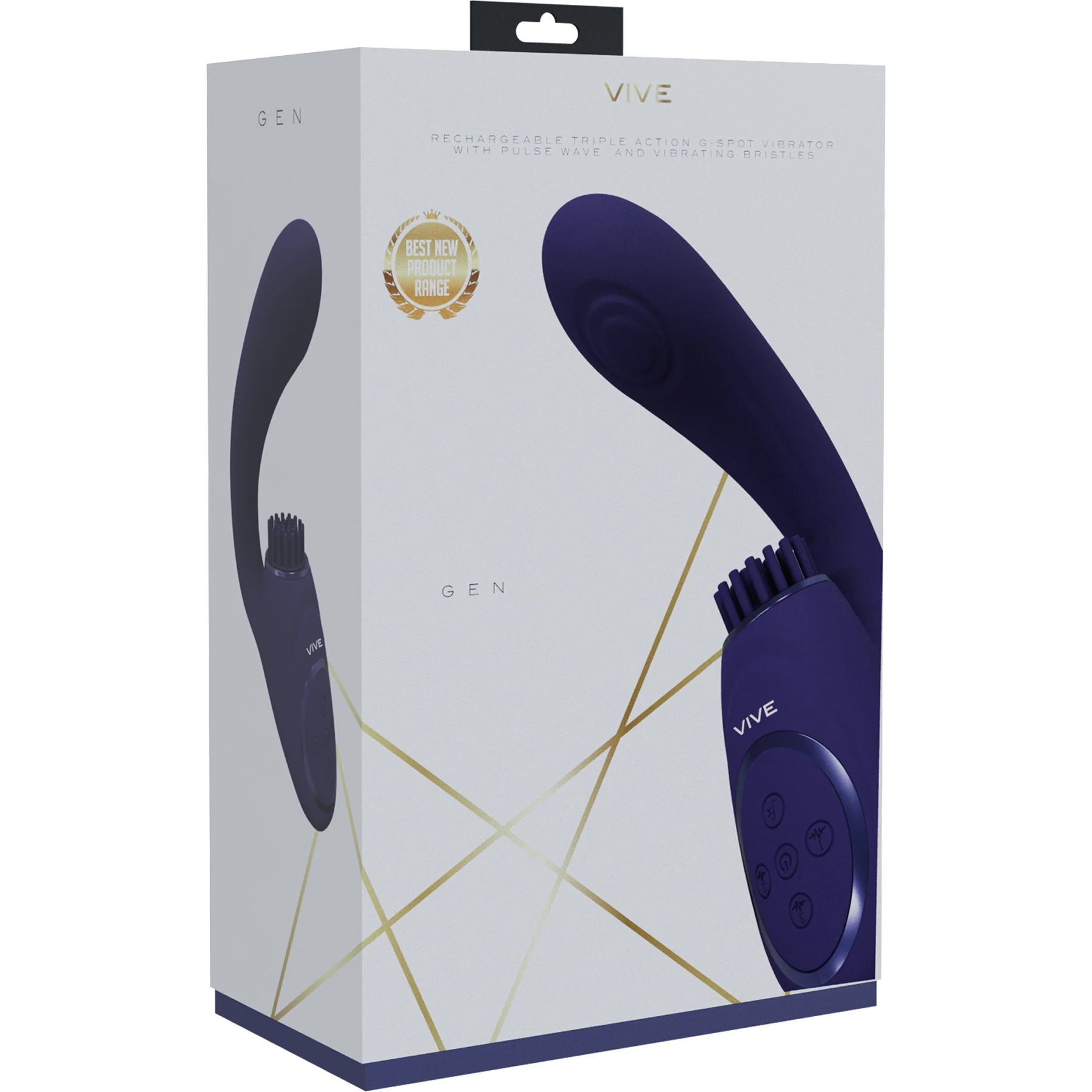 Vive GEN Rechargeable Silicone Triple Motor Dual Stimulation Vibrator With Pulse Wave - Image 13