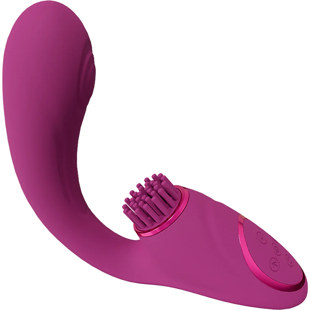 Vive GEN Rechargeable Silicone Triple Motor Dual Stimulation Vibrator With Pulse Wave - Image 4