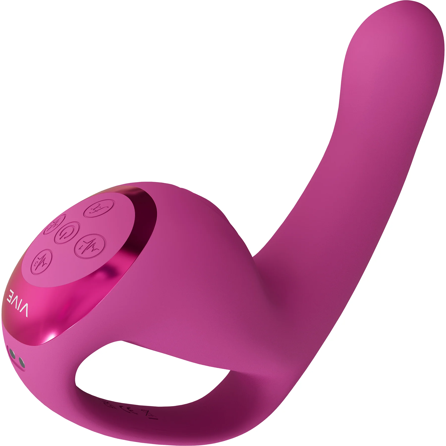 Vive Riko Rechargeable Silicone Triple Thumper Vibrator With Finger Motion - Image 2