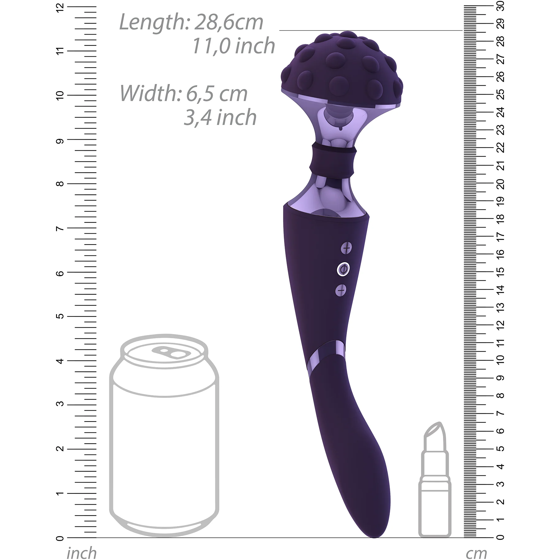 Vive Shiatsu Double Action Rechargeable Silicone Bendable Massaging Wand - Image 11