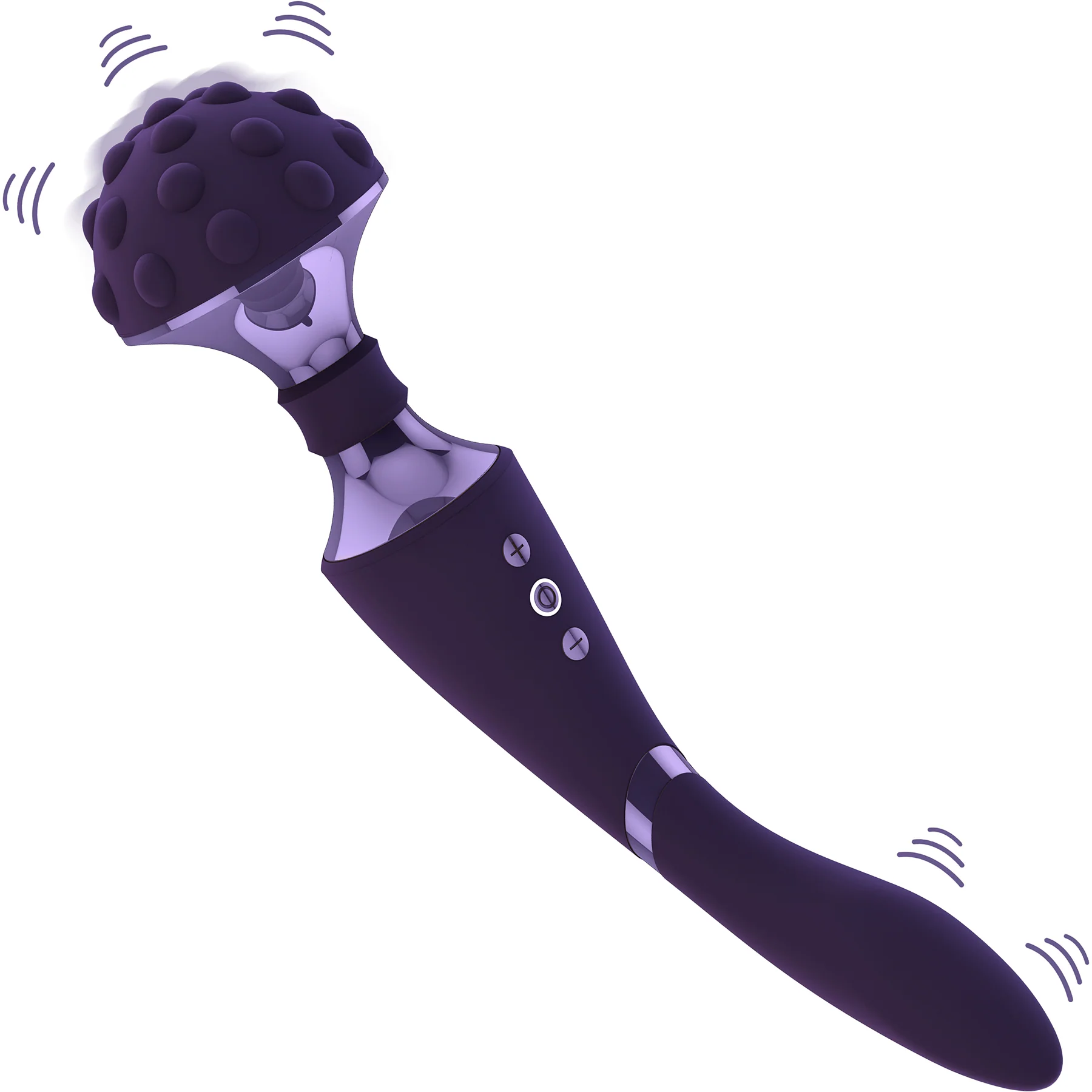 Vive Shiatsu Double Action Rechargeable Silicone Bendable Massaging Wand - Image 13