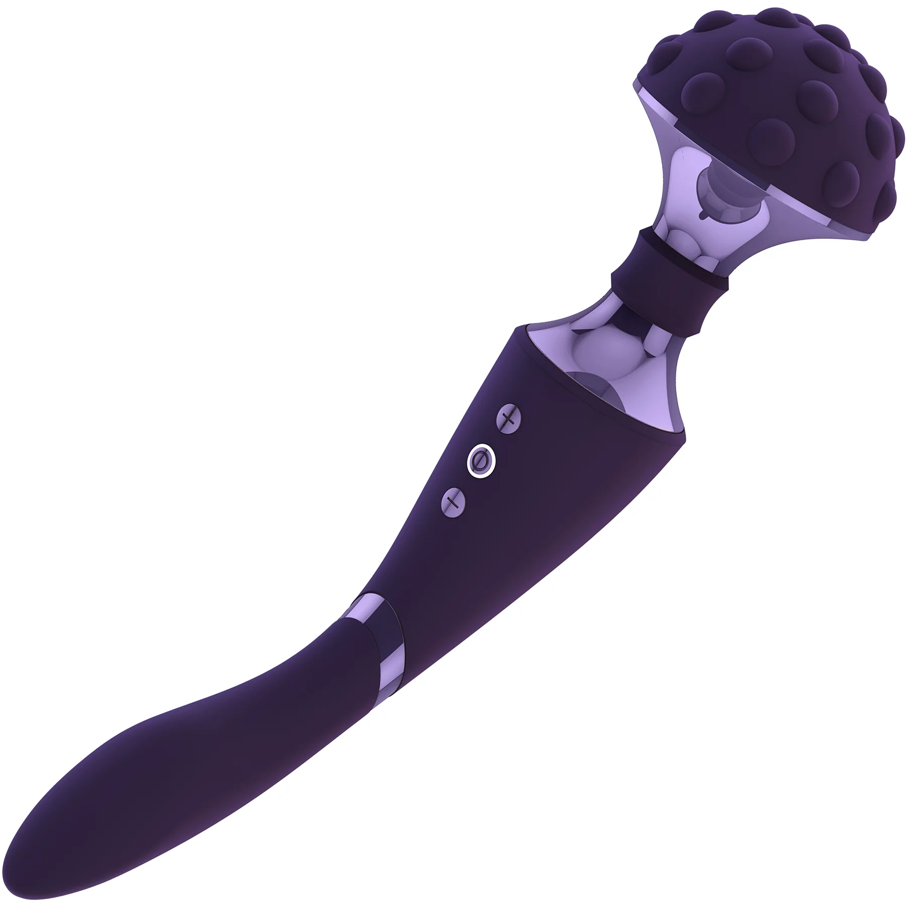 Vive Shiatsu Double Action Rechargeable Silicone Bendable Massaging Wand - Image 3
