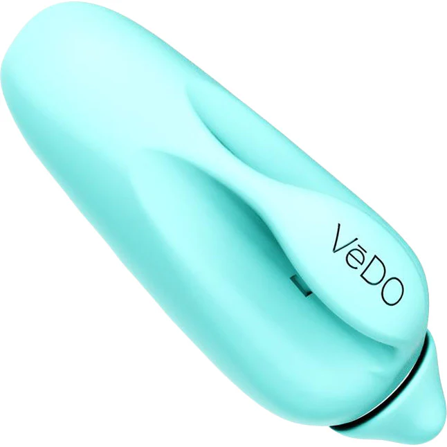 VIVI Rechargeable Silicone Finger Vibrator  by VeDO - Turquoise