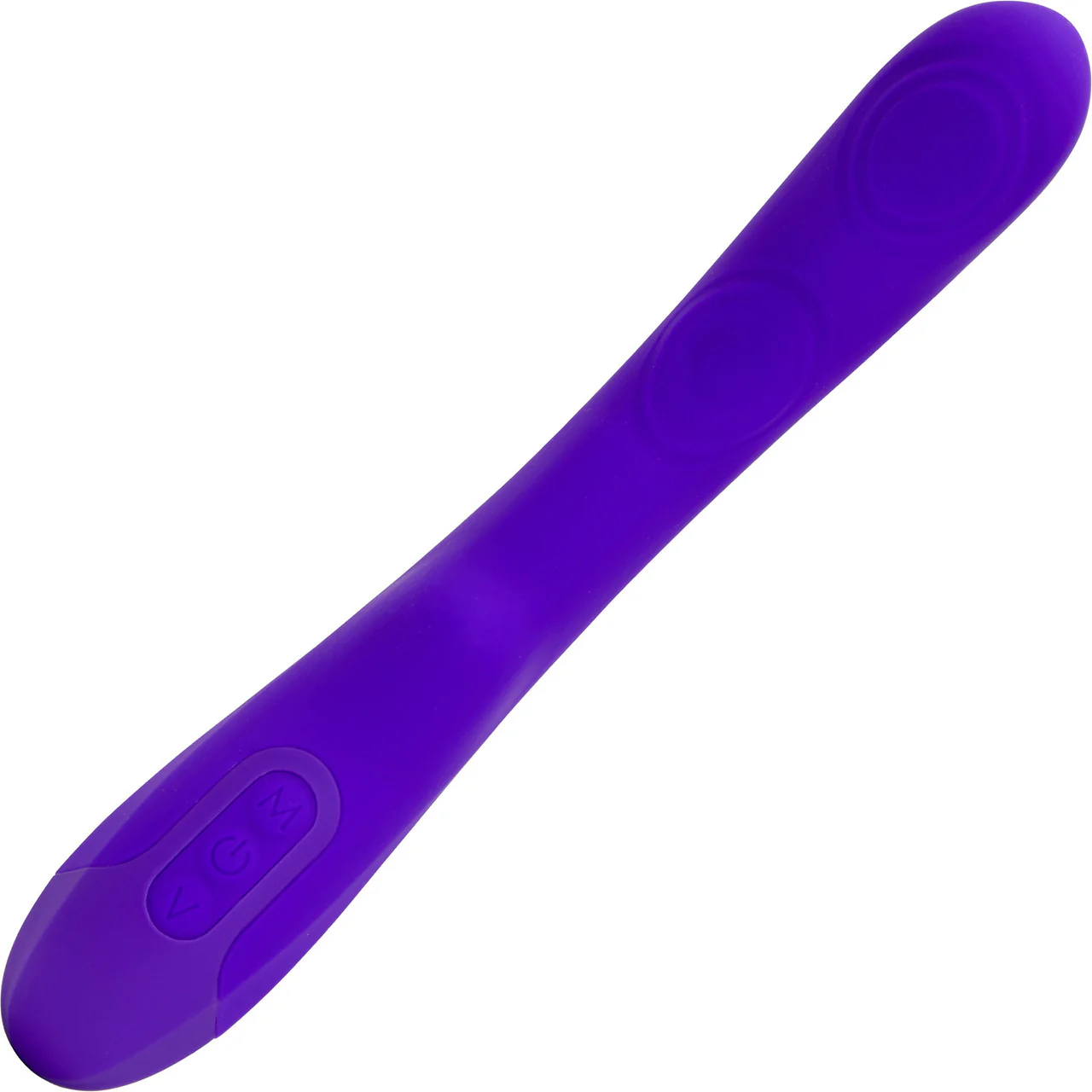 Vivi Tapping Vibe Rechargeable Silicone Double G-Spot Vibrator By Nu Sensuelle - Deep Purple - Image 3