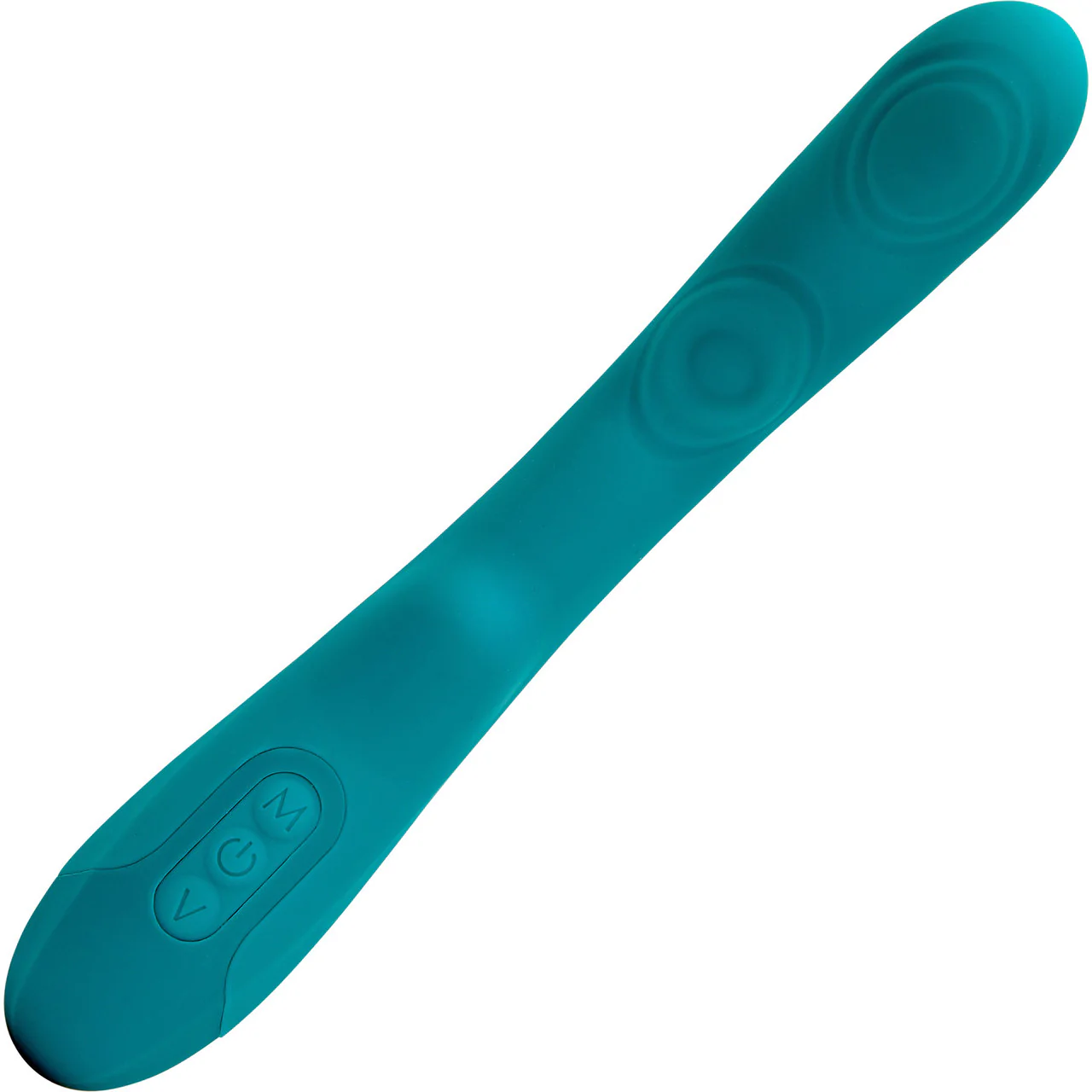 Vivi Tapping Vibe Rechargeable Silicone Double G-Spot Vibrator By Nu Sensuelle - Emerald Green - Image 3