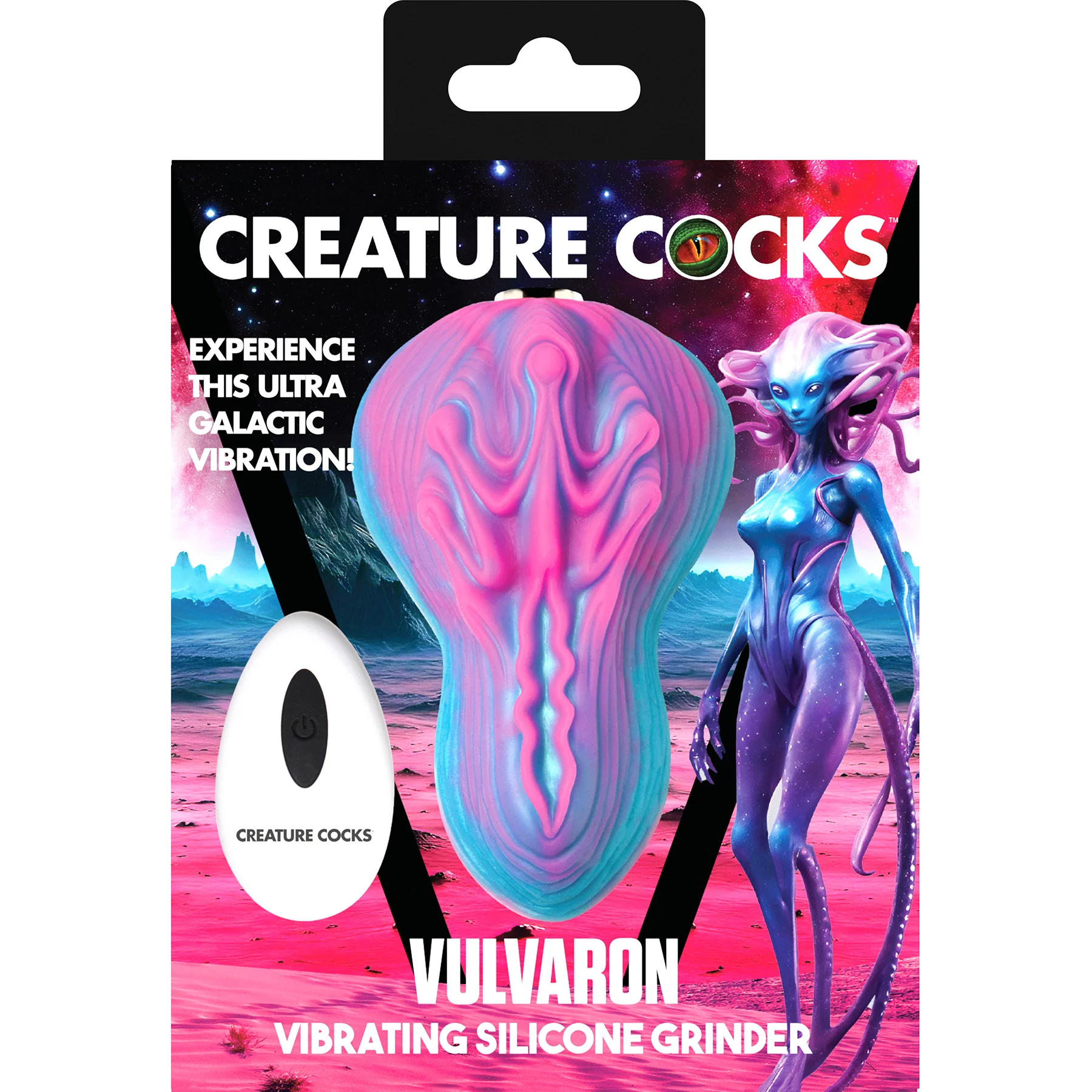 Vulvaron Rechargeable Silicone Vibrating Grinder With Remote By Creature Cocks - Image 9