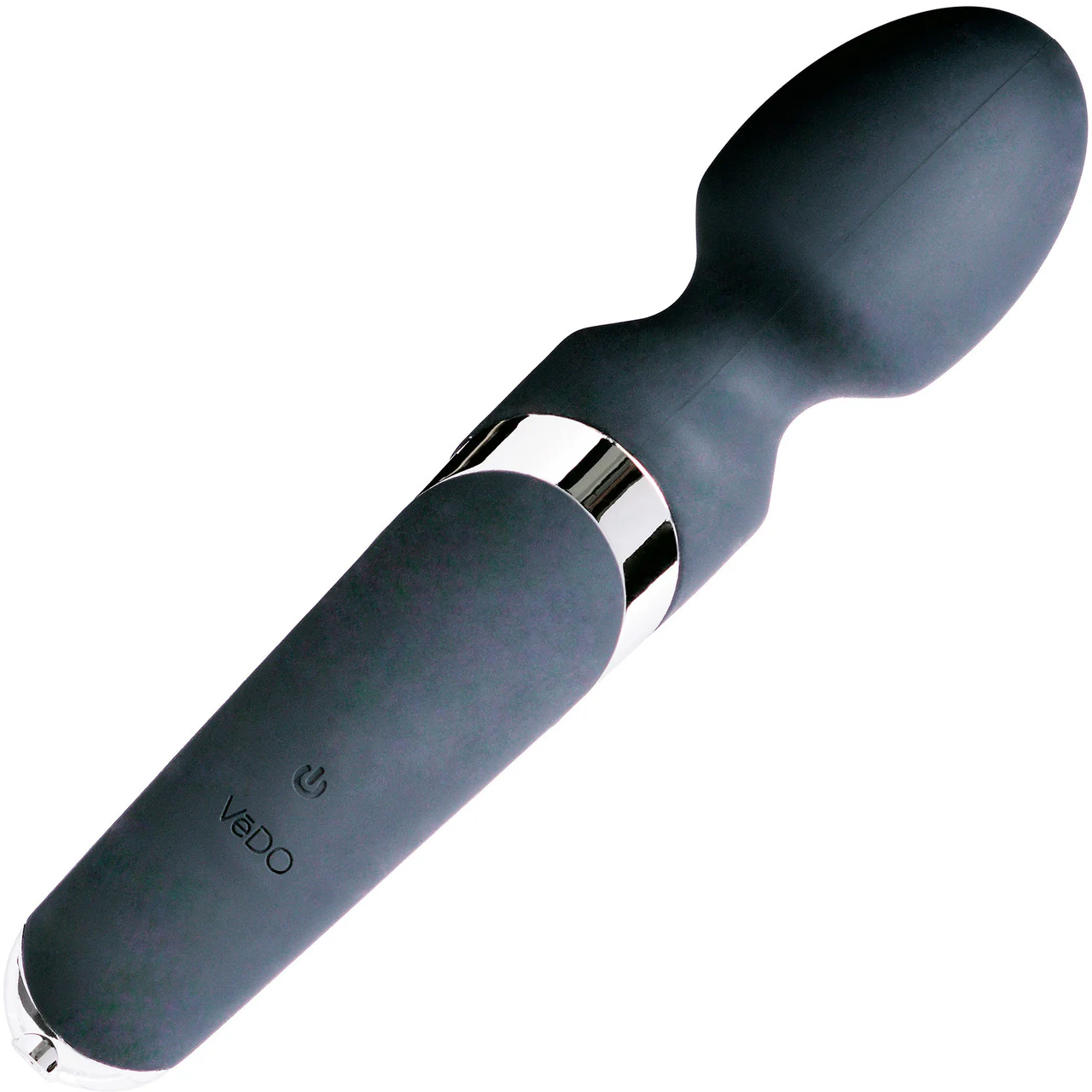 WANDA Rechargeable Silicone Waterproof Wand Vibrator By VeDO - Black - Image 3