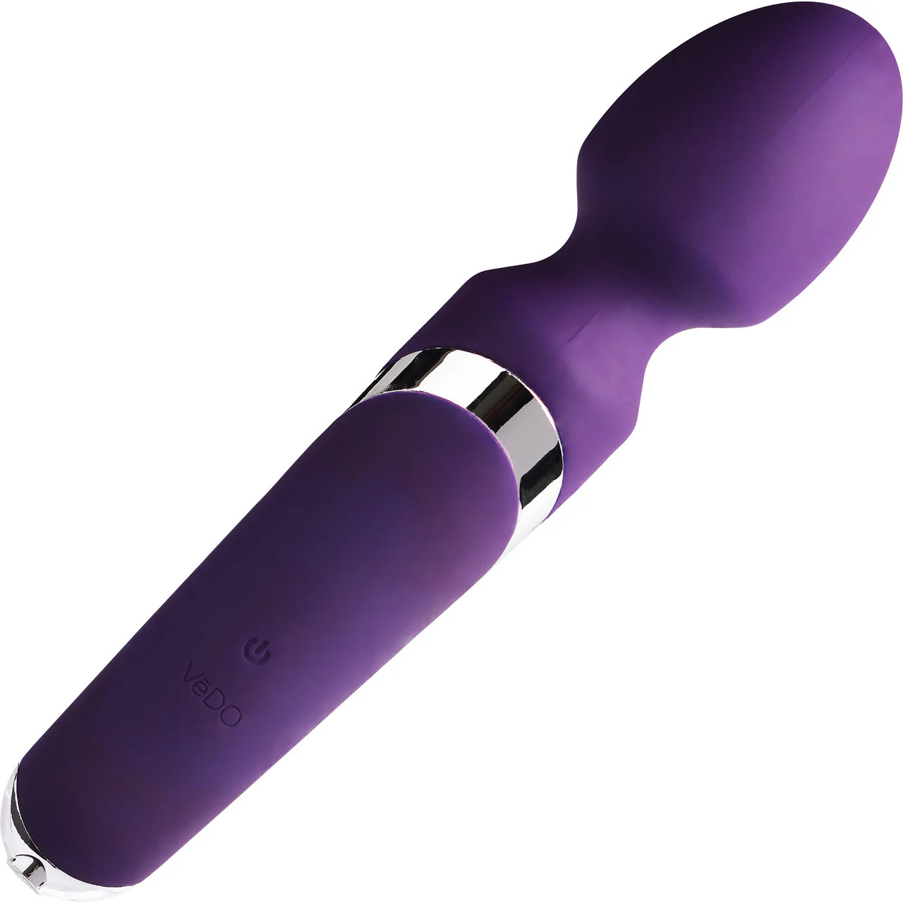 WANDA Rechargeable Silicone Waterproof Wand Vibrator By VeDO - Purple - Image 3