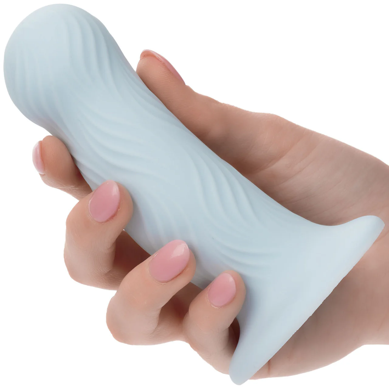Wave Rider Foam 4.75" Silicone Suction Cup Dildo By CalExotics - Image 2