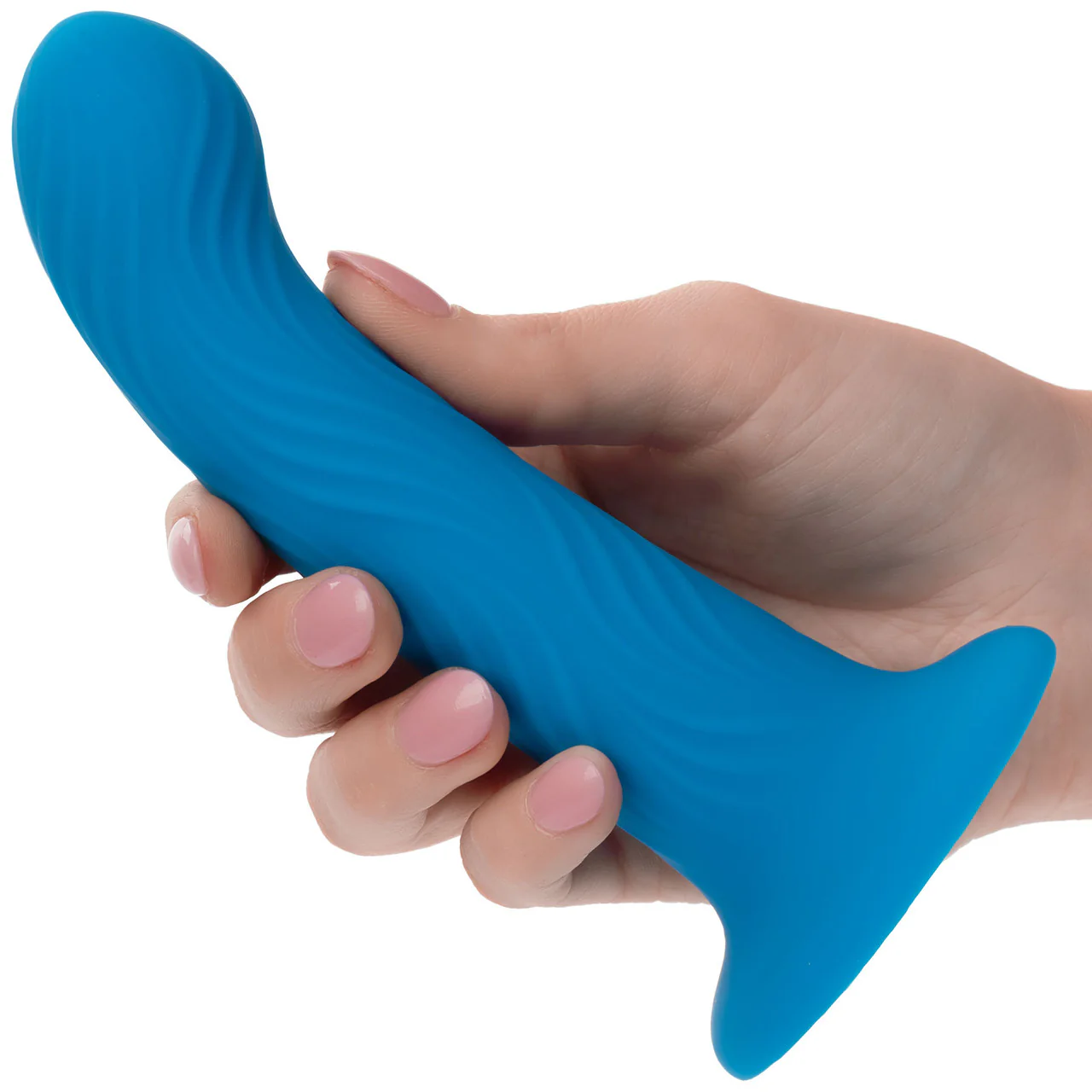 Wave Rider Ripple 5.25" Silicone Suction Cup Dildo By CalExotics - Image 2