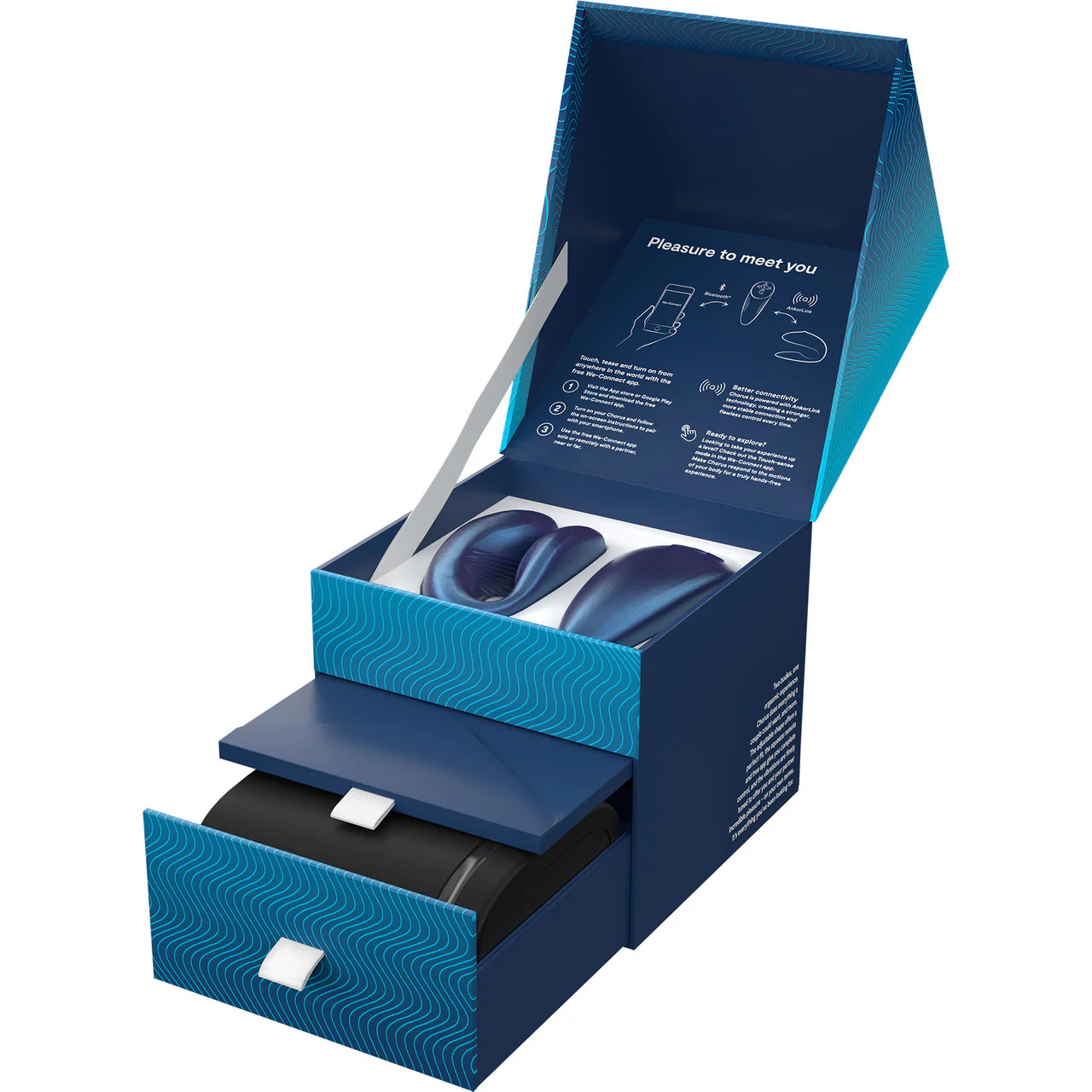 We-Vibe Chorus Remote & App Controlled Couples Vibrator - Cosmic Blue - Image 10