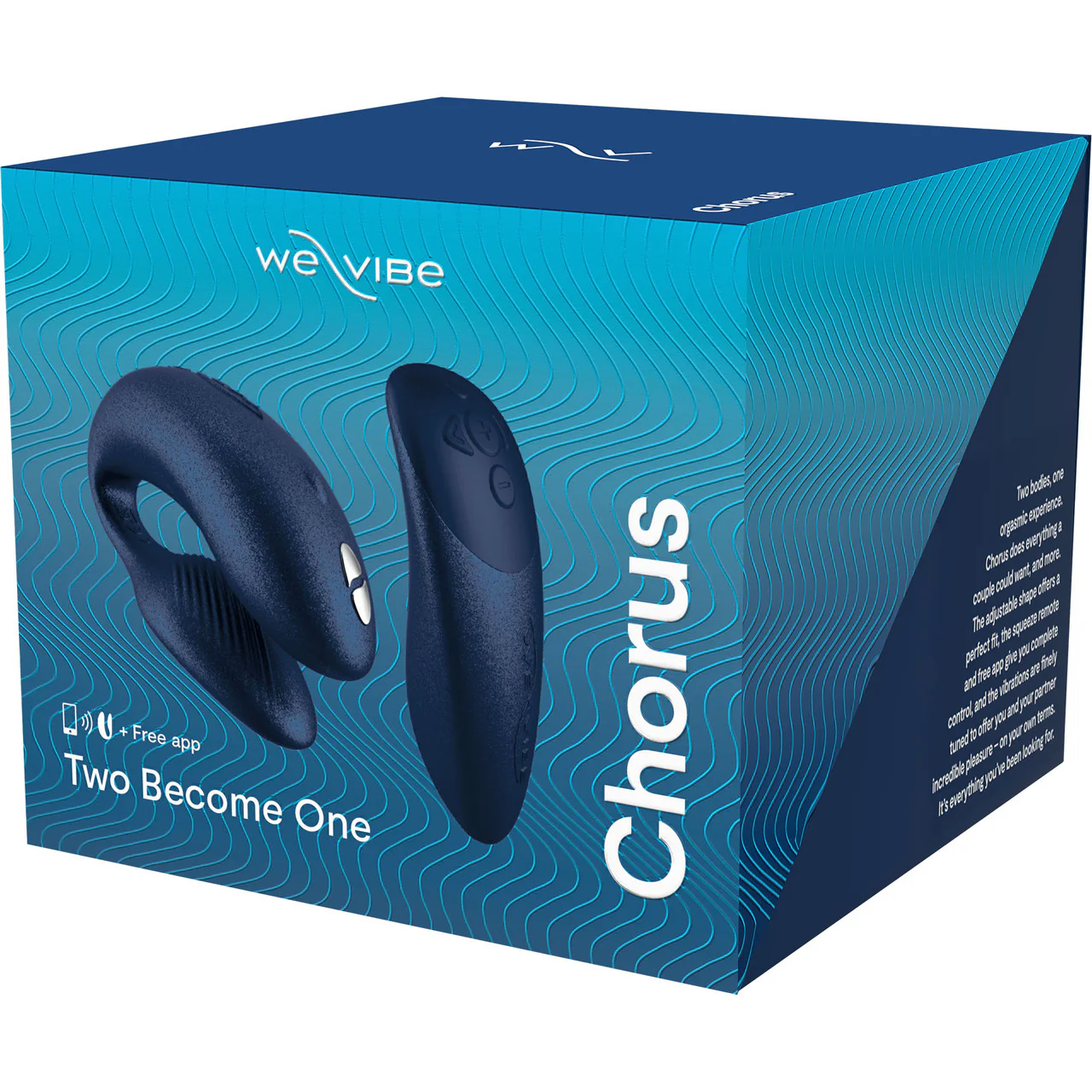 We-Vibe Chorus Remote & App Controlled Couples Vibrator - Cosmic Blue - Image 11