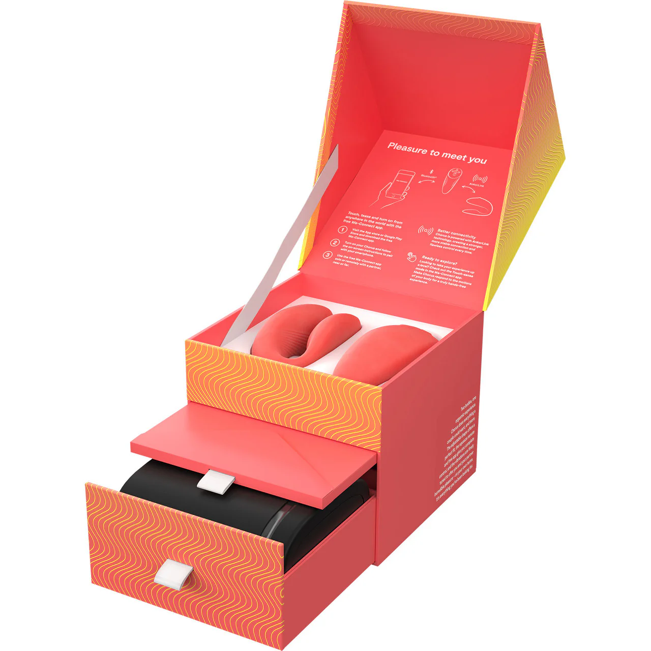 We-Vibe Chorus Remote & App Controlled Couples Vibrator - Crave Coral - Image 10