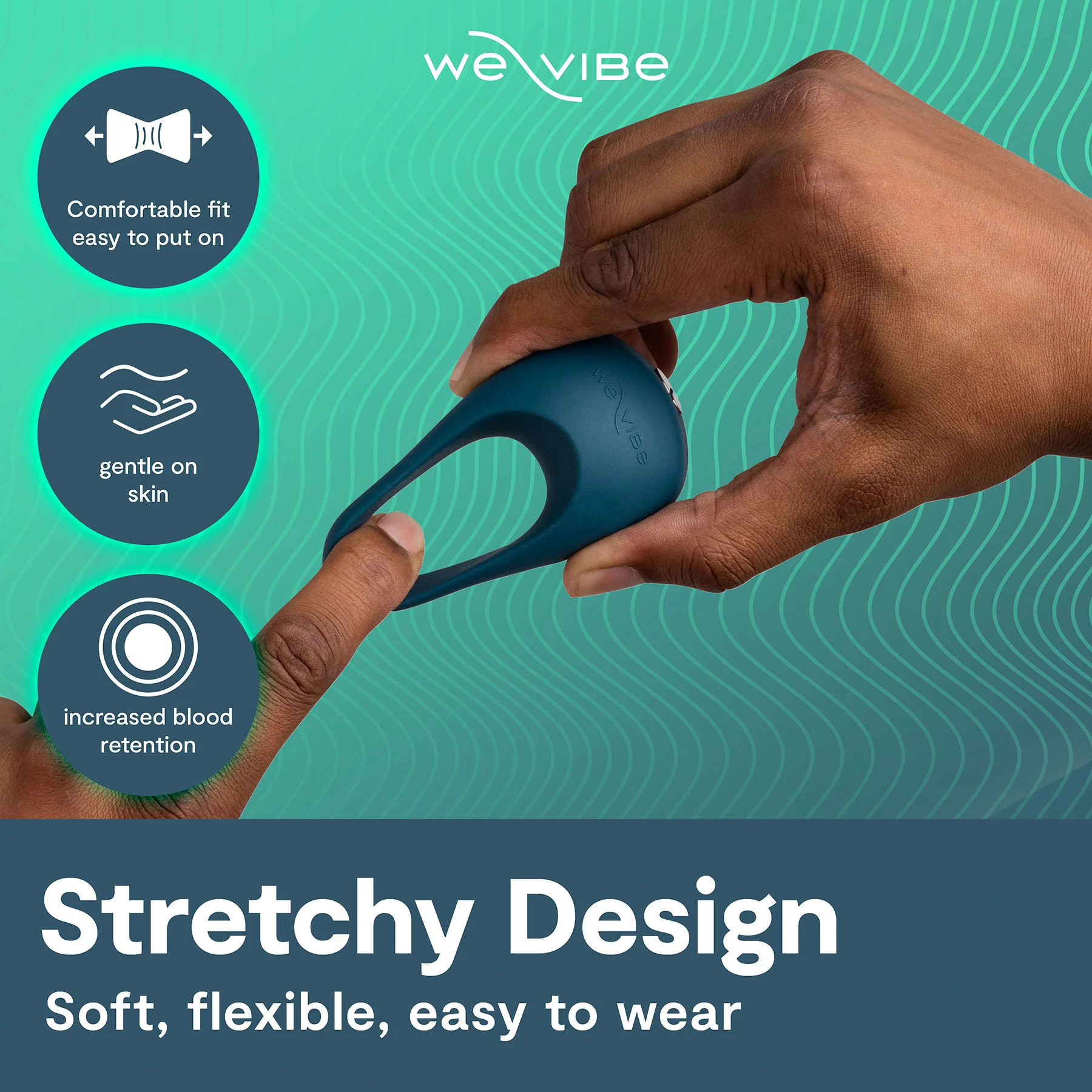 We-Vibe Pivot 2 Vibrating Silicone Rechargeable Couples Ring - Image 10