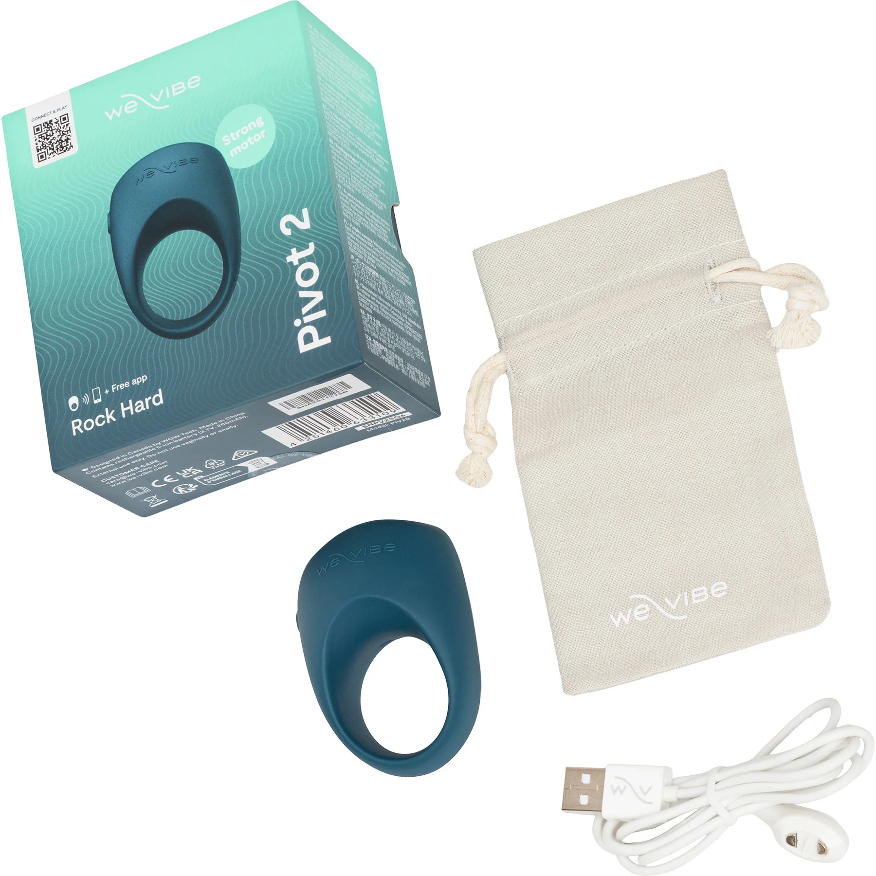 We-Vibe Pivot 2 Vibrating Silicone Rechargeable Couples Ring - Image 29