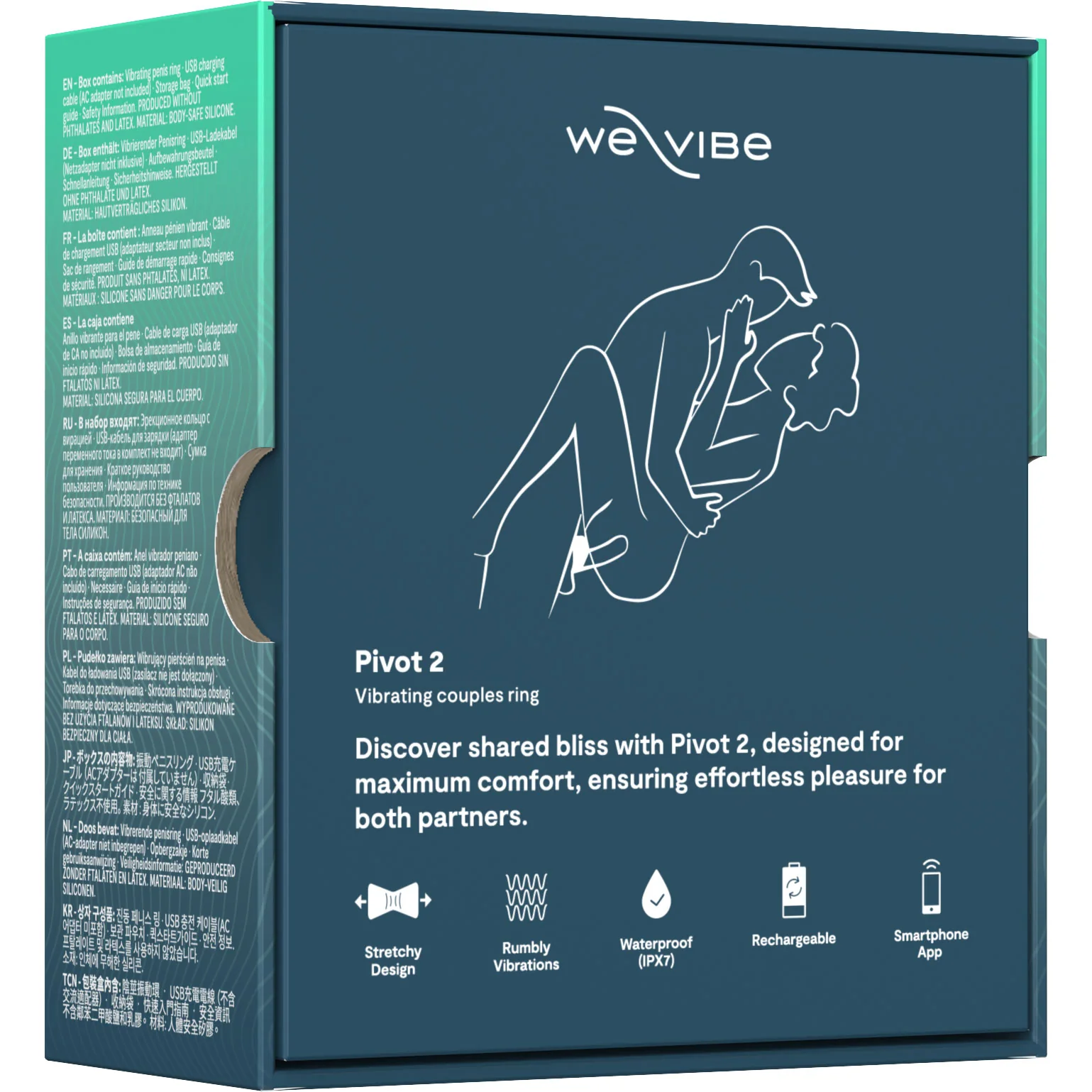We-Vibe Pivot 2 Vibrating Silicone Rechargeable Couples Ring - Image 31