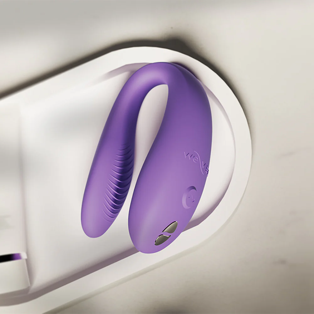 We-Vibe Sync Go App Enabled Waterproof Rechargeable Couples Vibrator - Purple - Image 12
