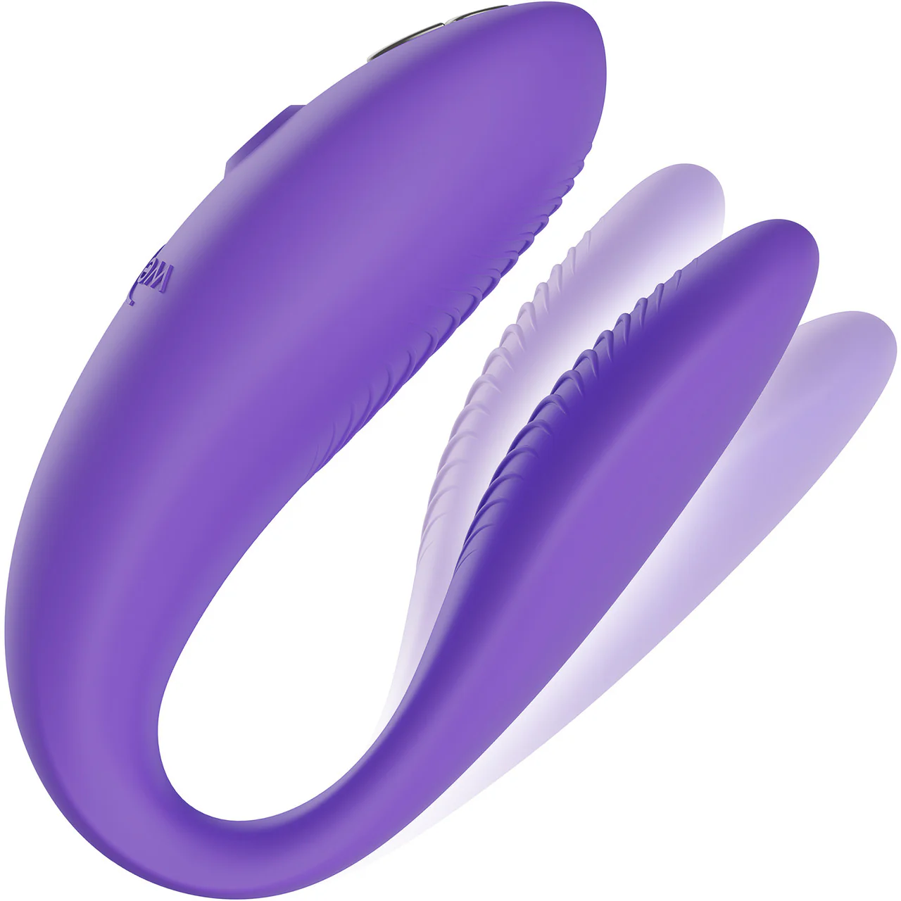 We-Vibe Sync Go App Enabled Waterproof Rechargeable Couples Vibrator - Purple - Image 3