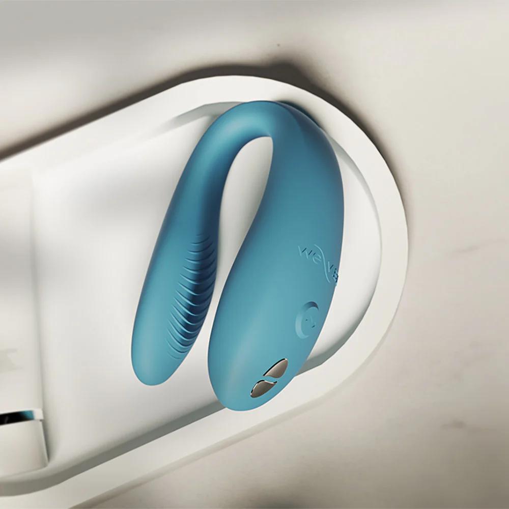 We-Vibe Sync Go App Enabled Waterproof Rechargeable Couples Vibrator - Turquoise - Image 12